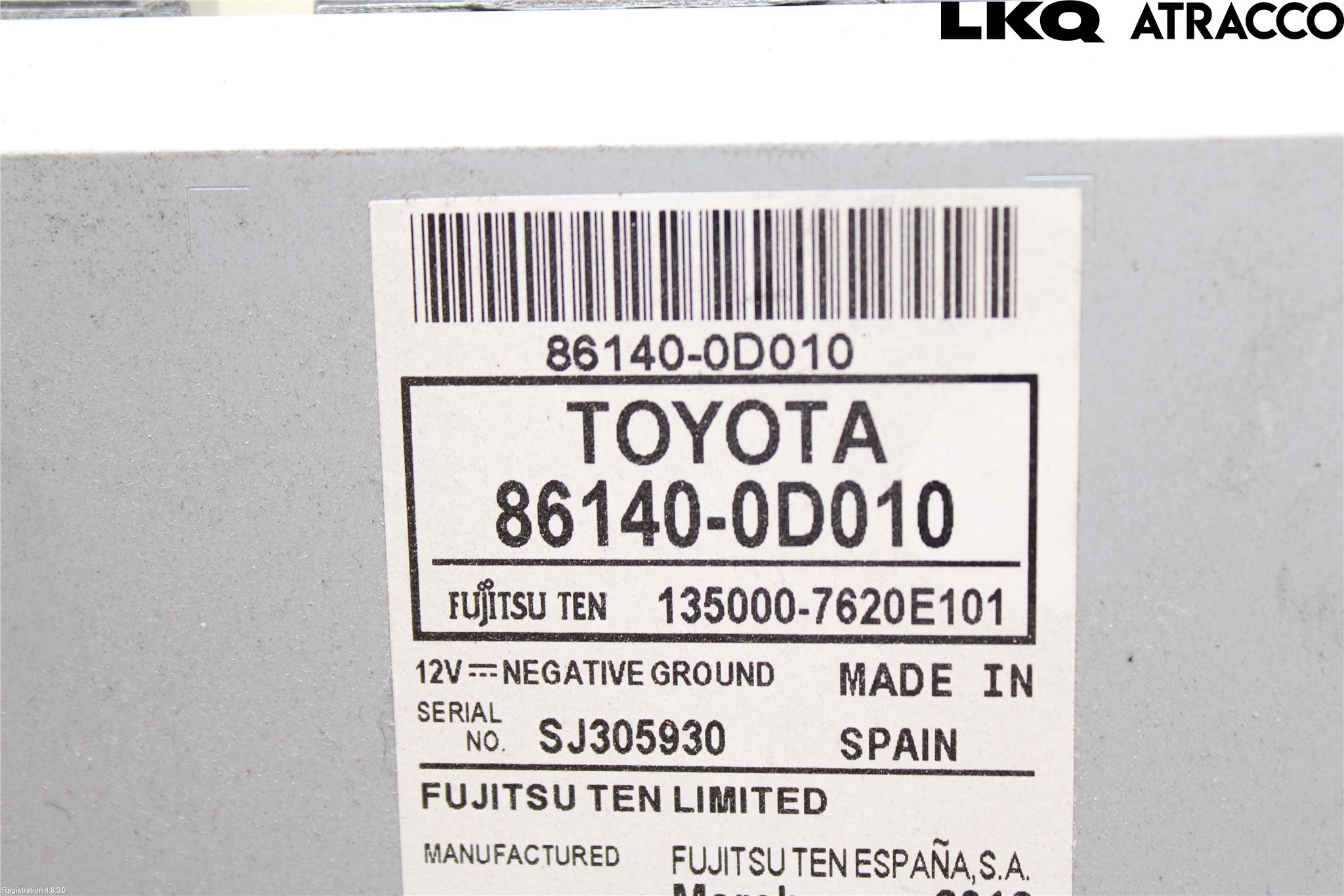 Toyota YARIS XP130 12-14 Stereo Radio Med Cd