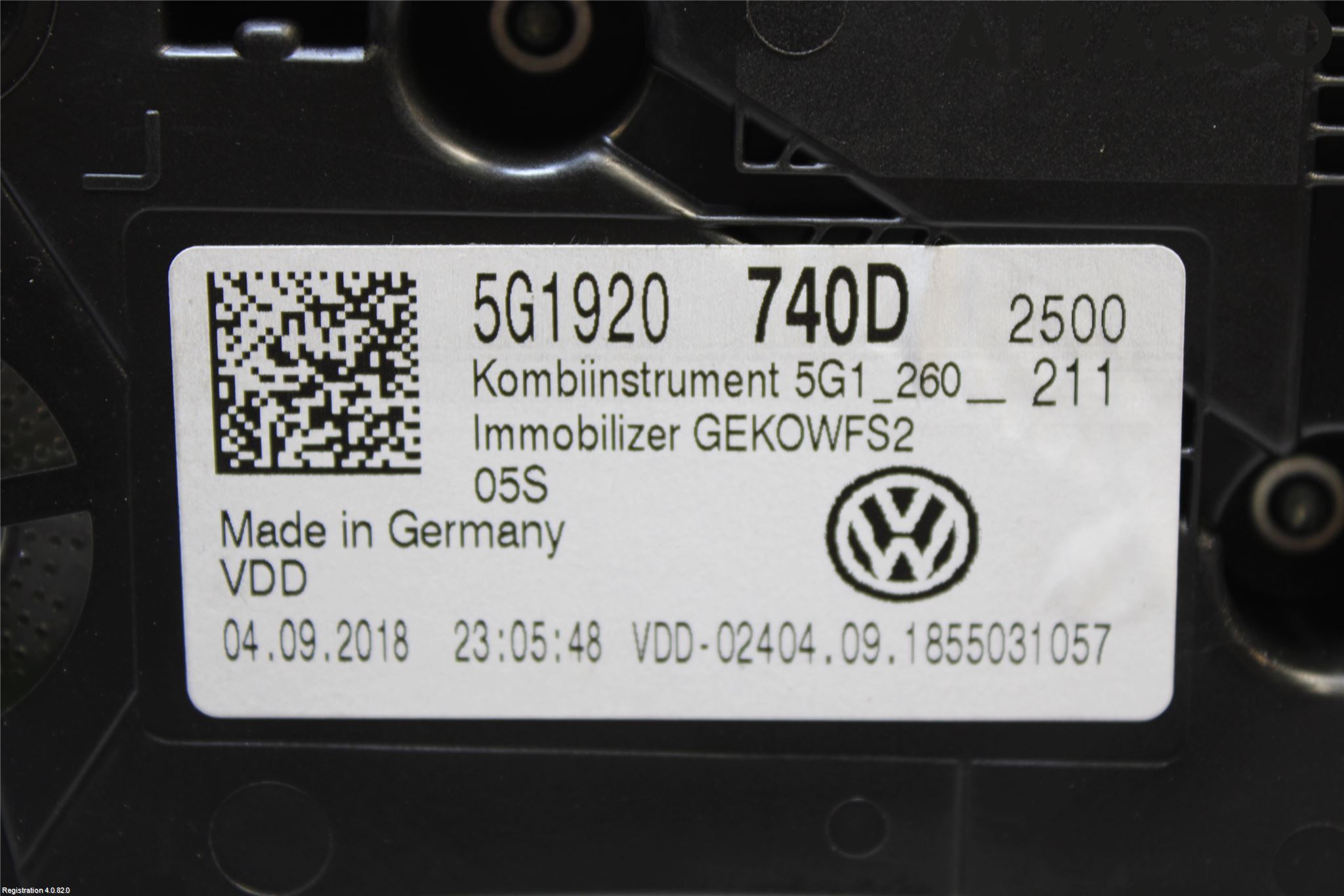 Volkswagen VW GOLF / E-GOLF VII 13-20 Instr Kombinert