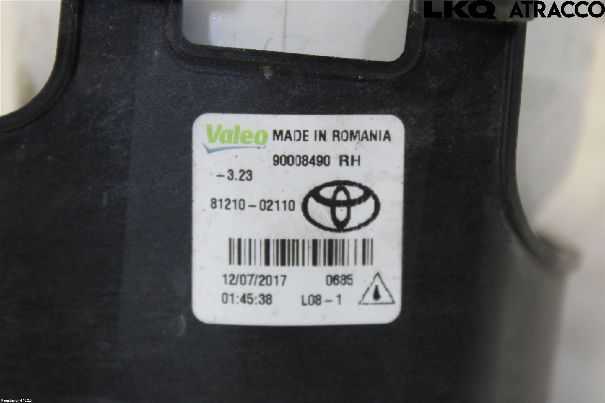 Toyota YARIS XP130 15-20 Frontlykt-Kurve-Tåkelys