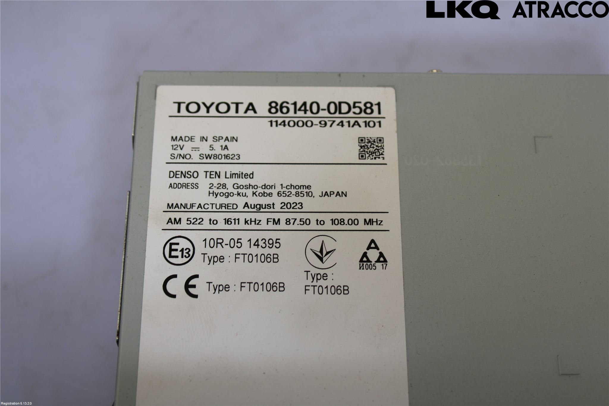 Toyota YARIS XP21 20- Stereo Radio Med Cd