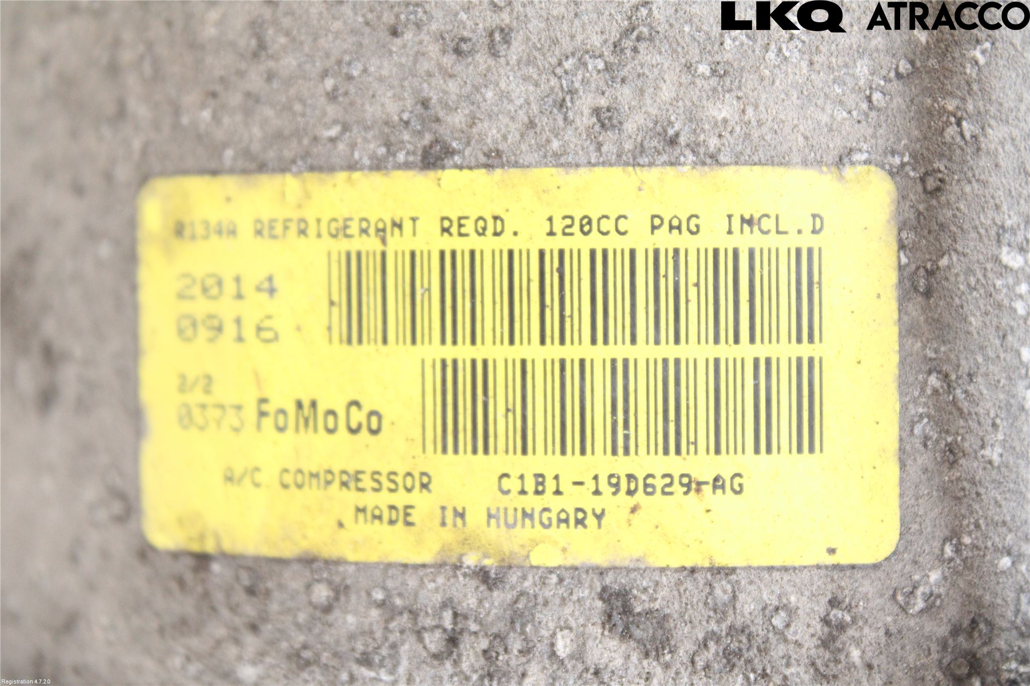 Ford FIESTA 13-17 Varme Ac Kompressor