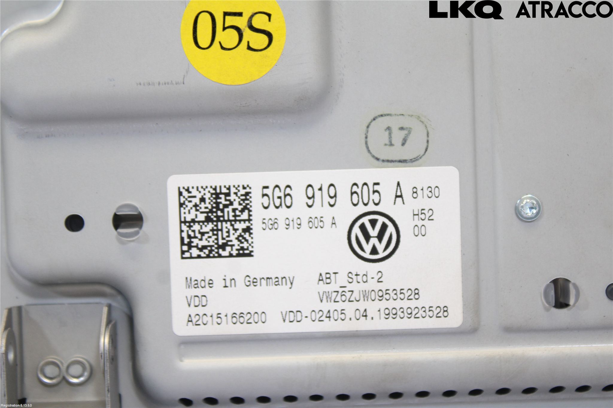 Volkswagen VW GOLF / E-GOLF VII 13-20 Multifunktionsdisplay