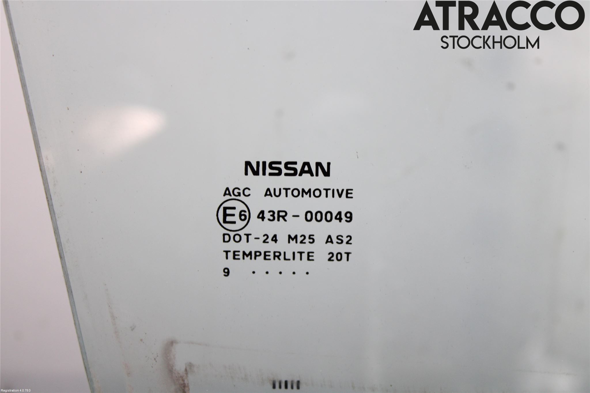 Nissan QASHQAI+2  08-10 Dørrute Foran Høyre 4 Dørs