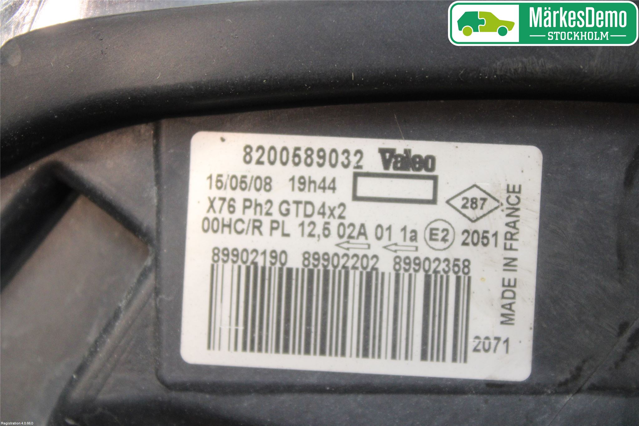Nissan KUBISTAR Frontlykt Venstre