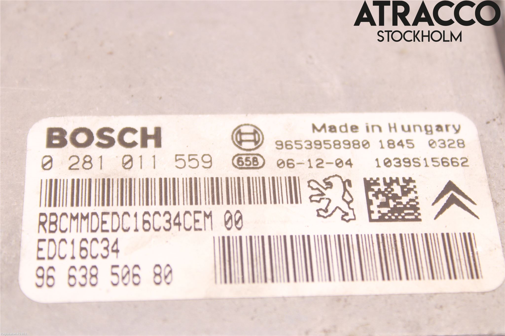 Citroen C3 05-10 Styreenhet Dieselpumpe