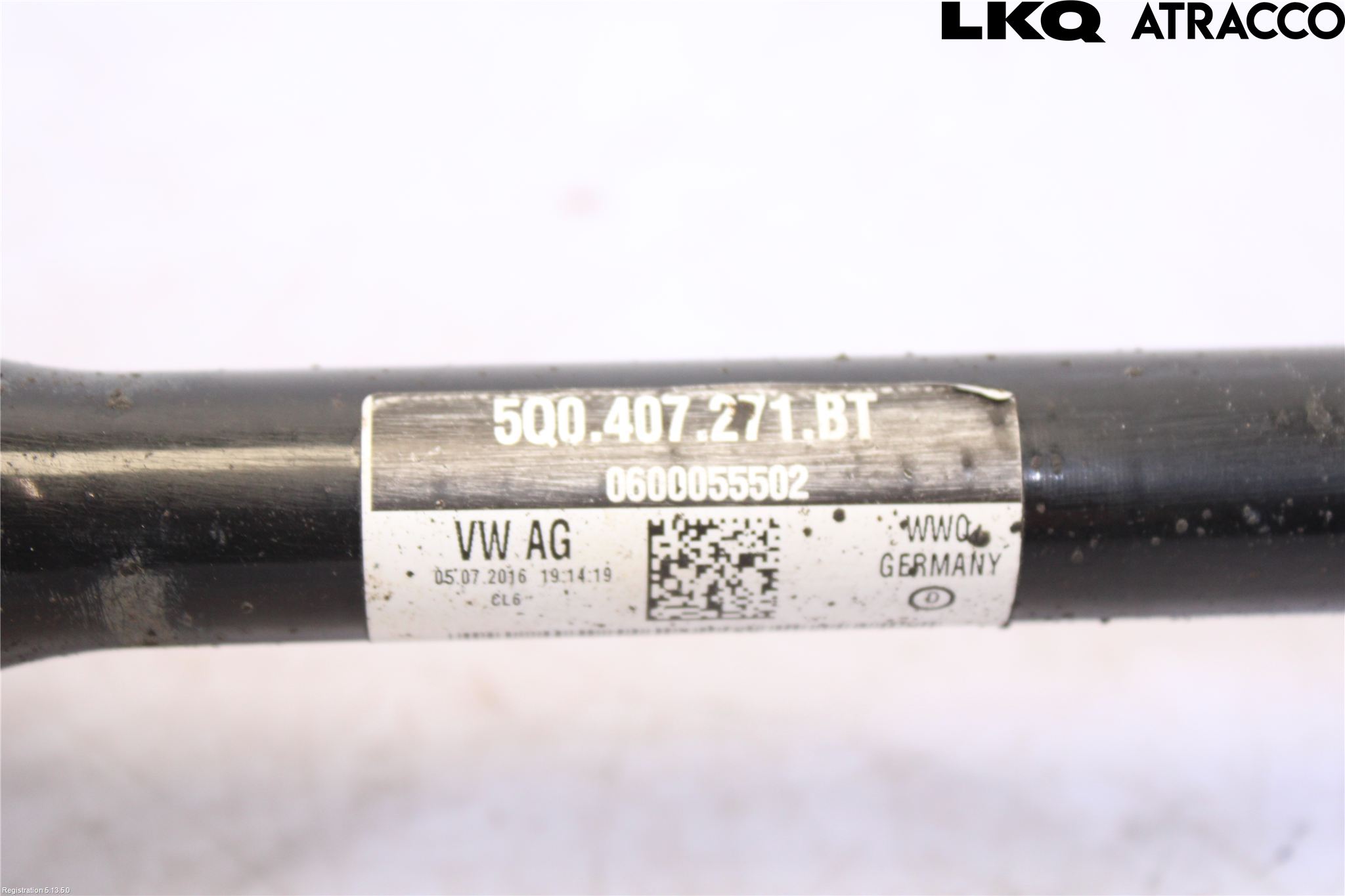 Audi A3/S3 8V 13-20 Drivaksel Foran Kompl Venstre