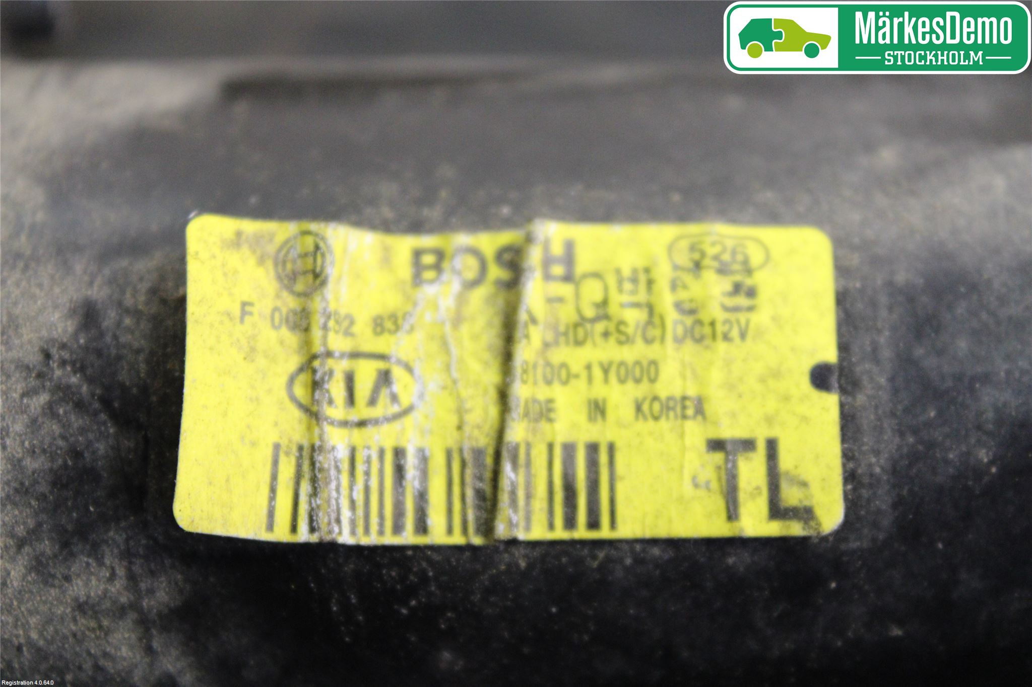 Kia PICANTO 12-17 Viskermotor Frontrute