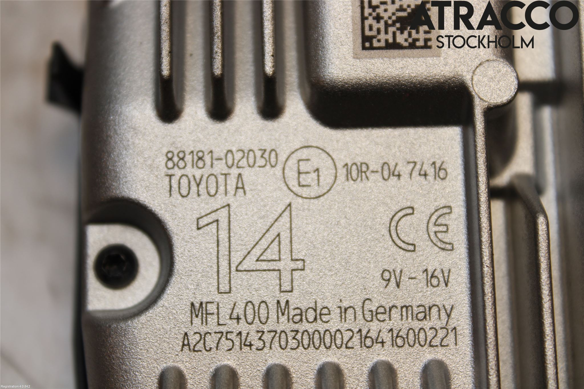 Toyota AURIS 13-19 Sensor Kollisjonsbeskyttelse