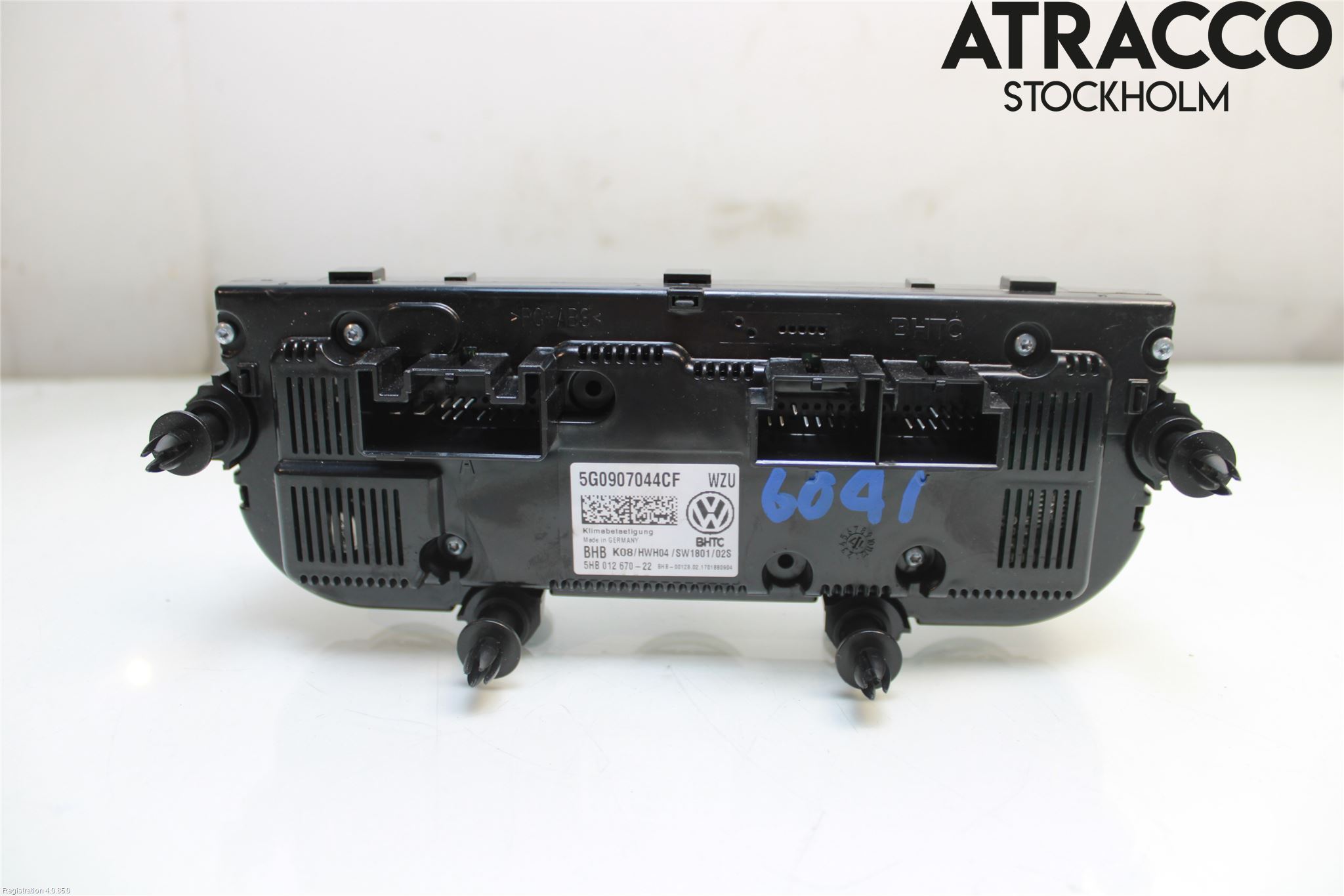 Volkswagen VW GOLF / E-GOLF VII 13-20 Varme Ac Betjening-Display