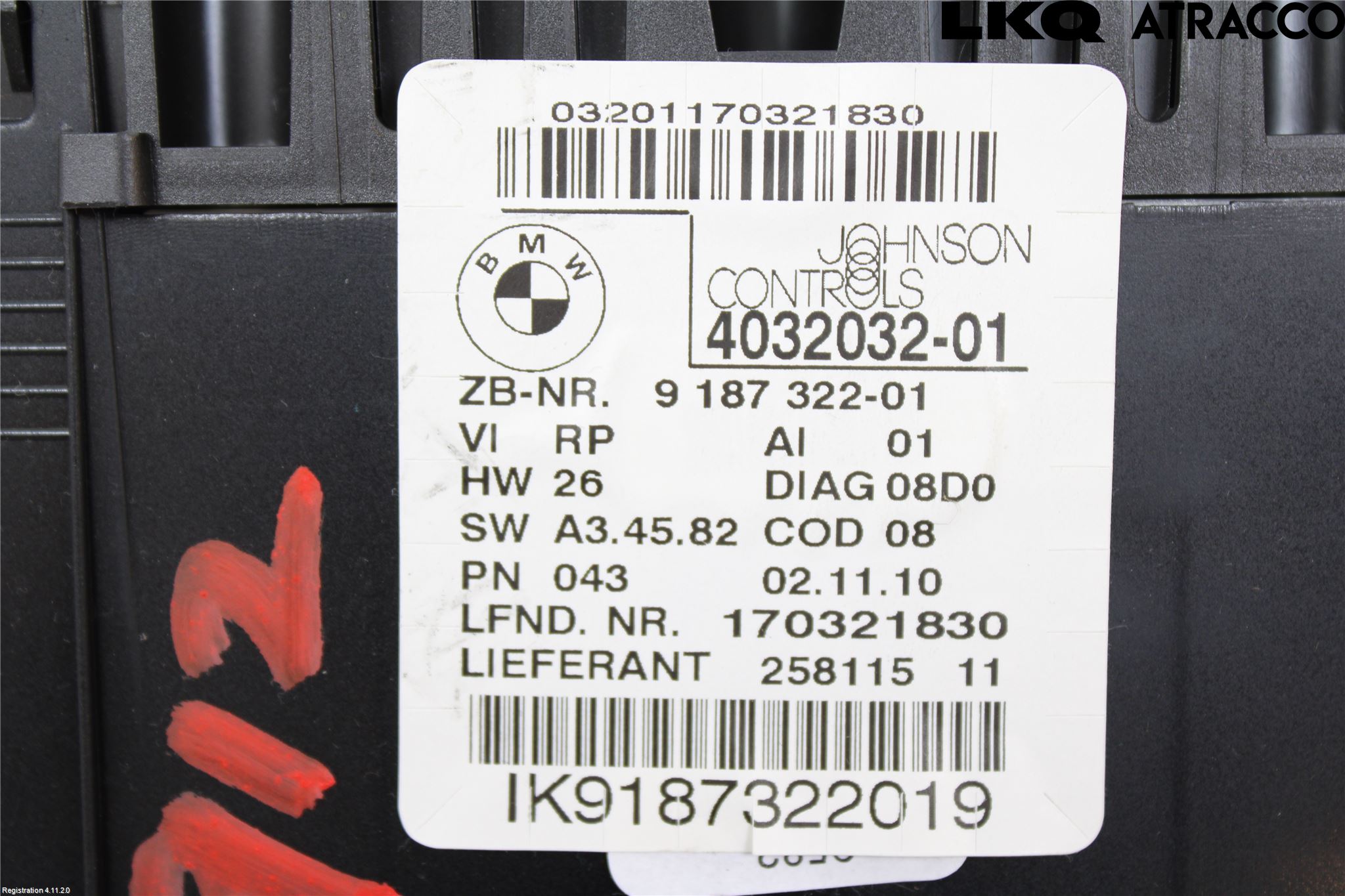 BMW 1 E87/81 5D/3D 03-11 Instr Kombinert