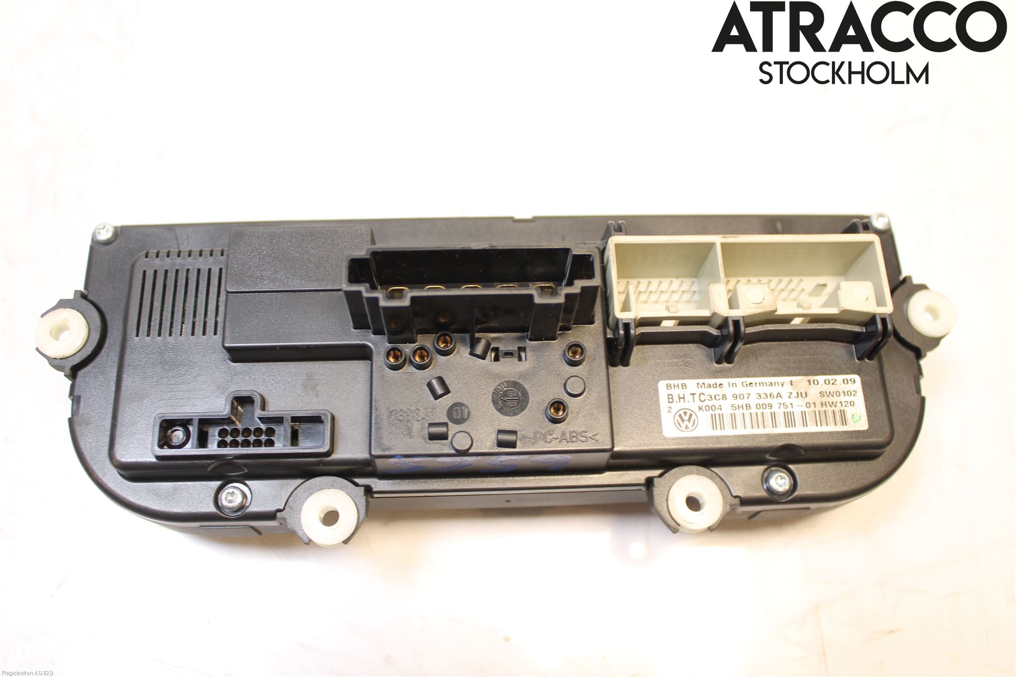 Volkswagen VW GOLF VI 09-13 Varme Ac Betjening-Display