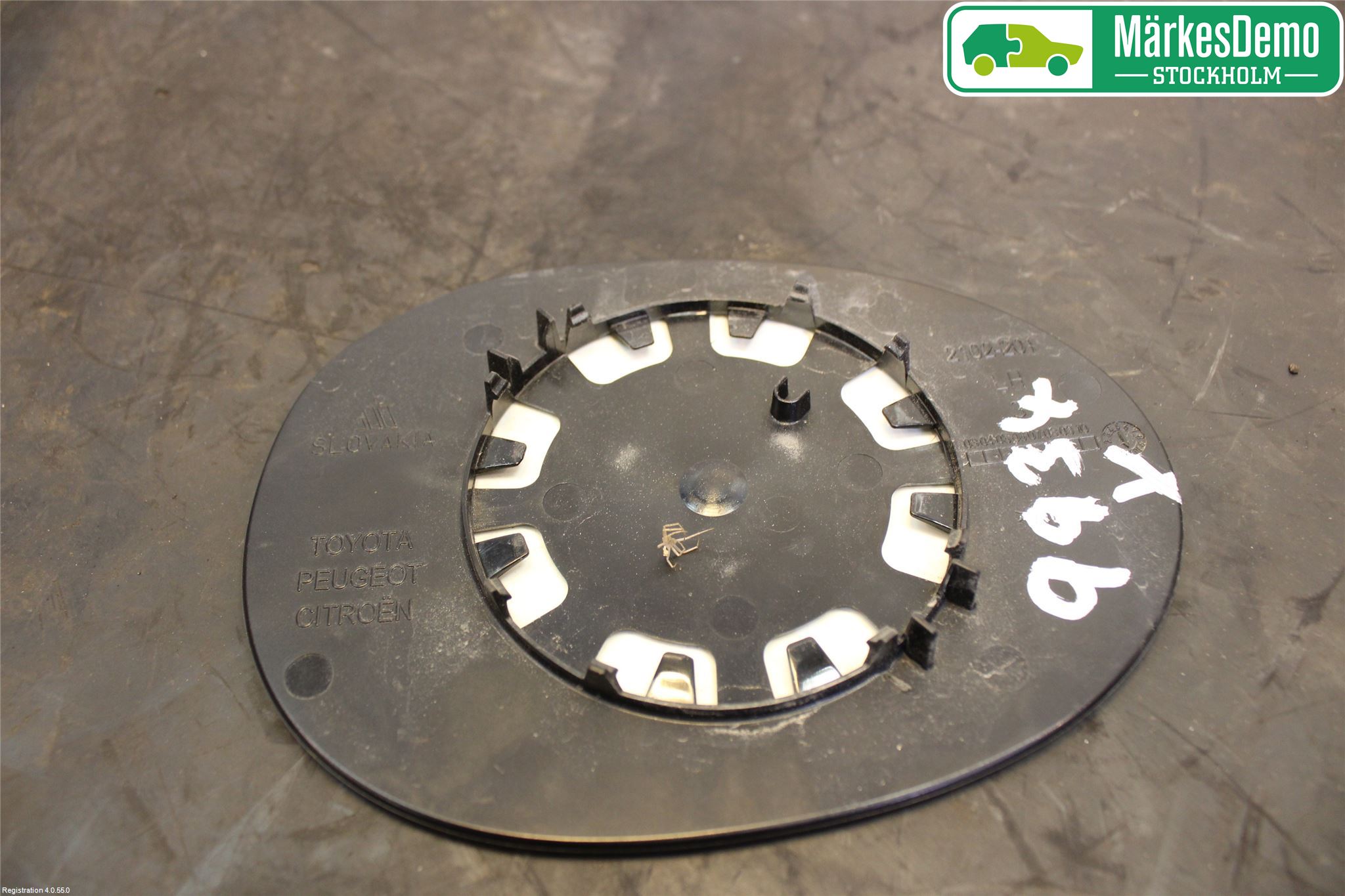 Toyota AYGO 06-14 Speil Glass V