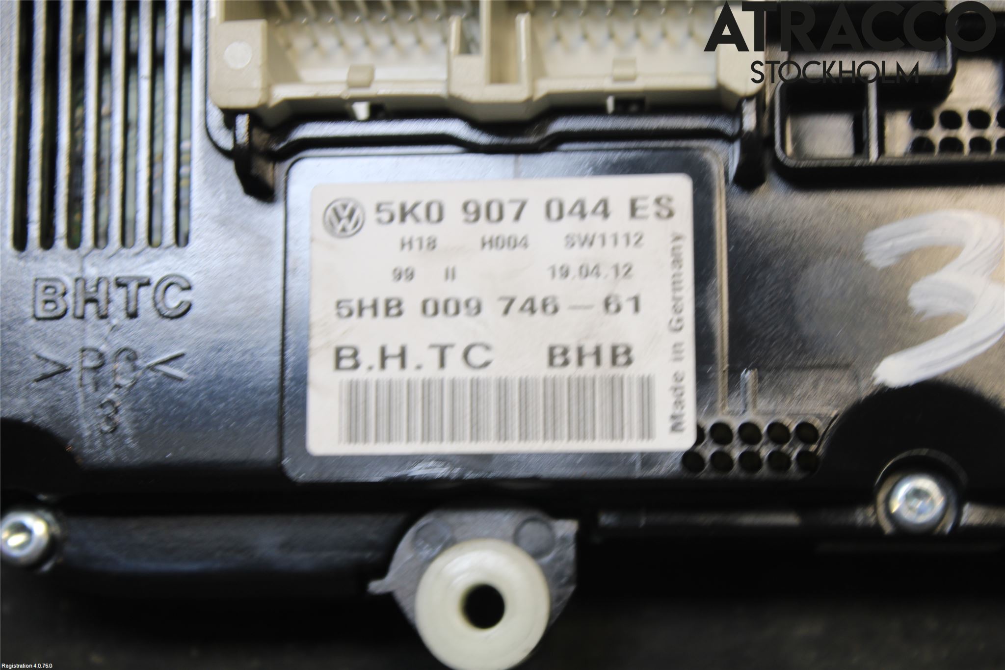Volkswagen VW TOURAN 10-15 Varme Ac Betjening-Display