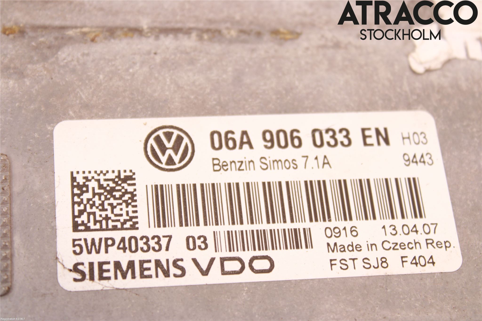 Volkswagen VW GOLF V 04-09 Styreenhet Innsprøytning