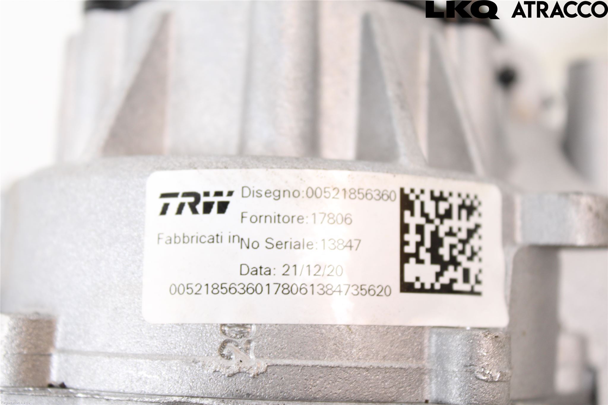 Fiat TIPO/CROSS 16- Rattakselaggregat Innebygd Servo