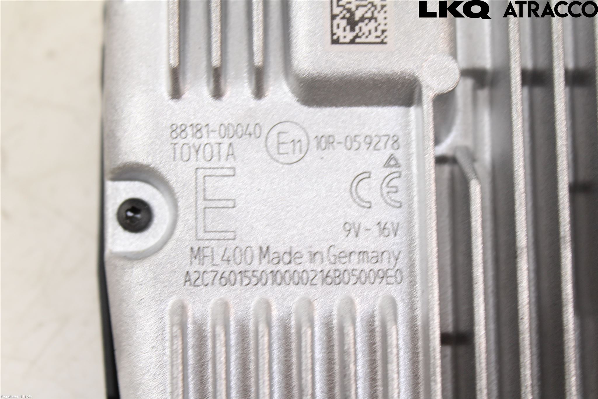 Toyota YARIS XP130 15-20 Sensor Kollisjonsbeskyttelse
