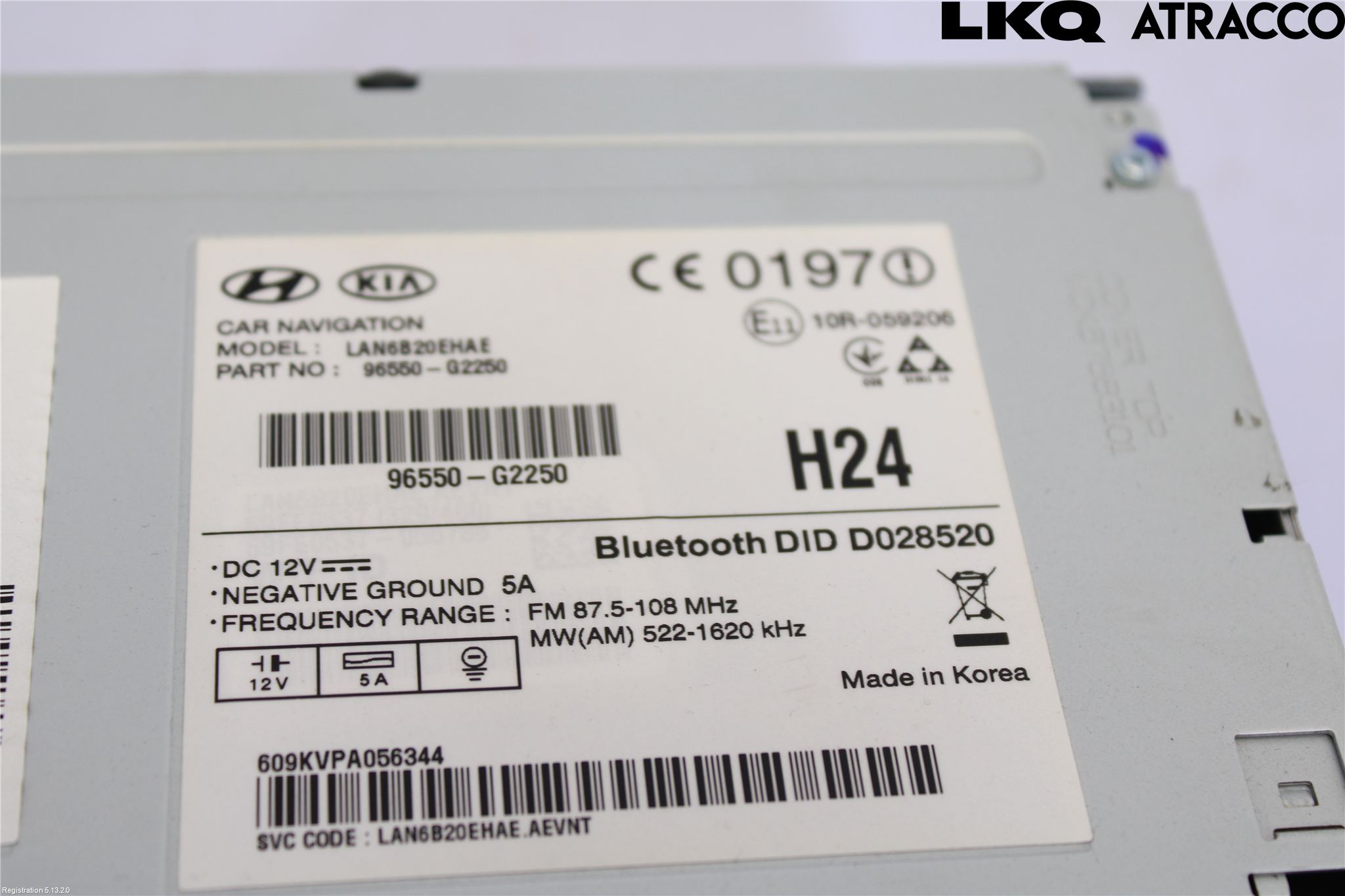 Hyundai IONIQ AE 17-22 Stereo Radio Med Cd