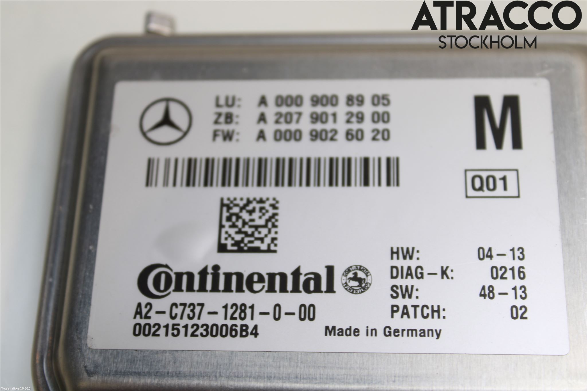 Mercedes-Benz MB E-KLASS (W212) 09-16 Sensor Kollisjonsbeskyttelse