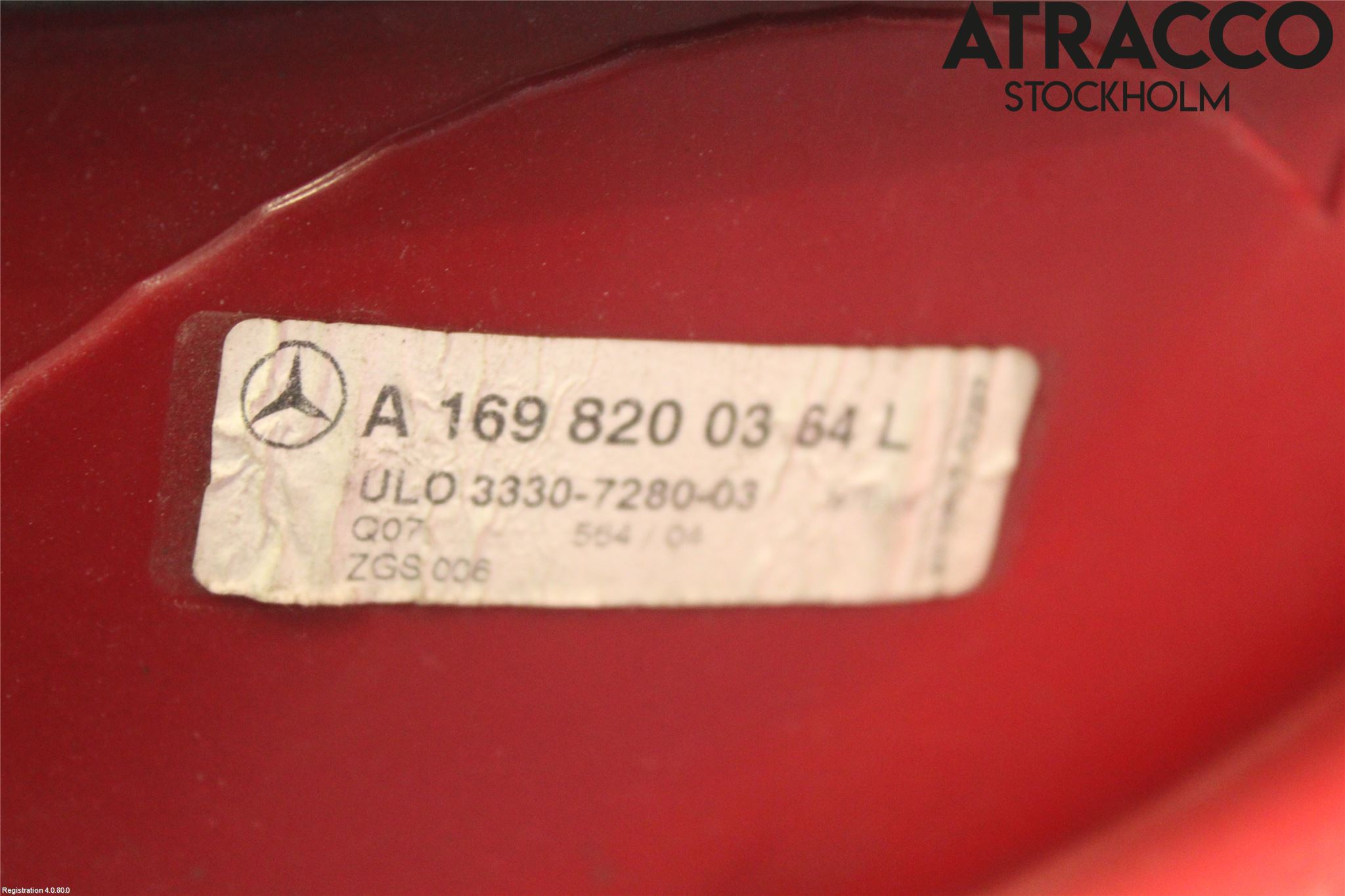 Mercedes-Benz MB A-KLASS (W169) 04-12 Baklykt Venstre