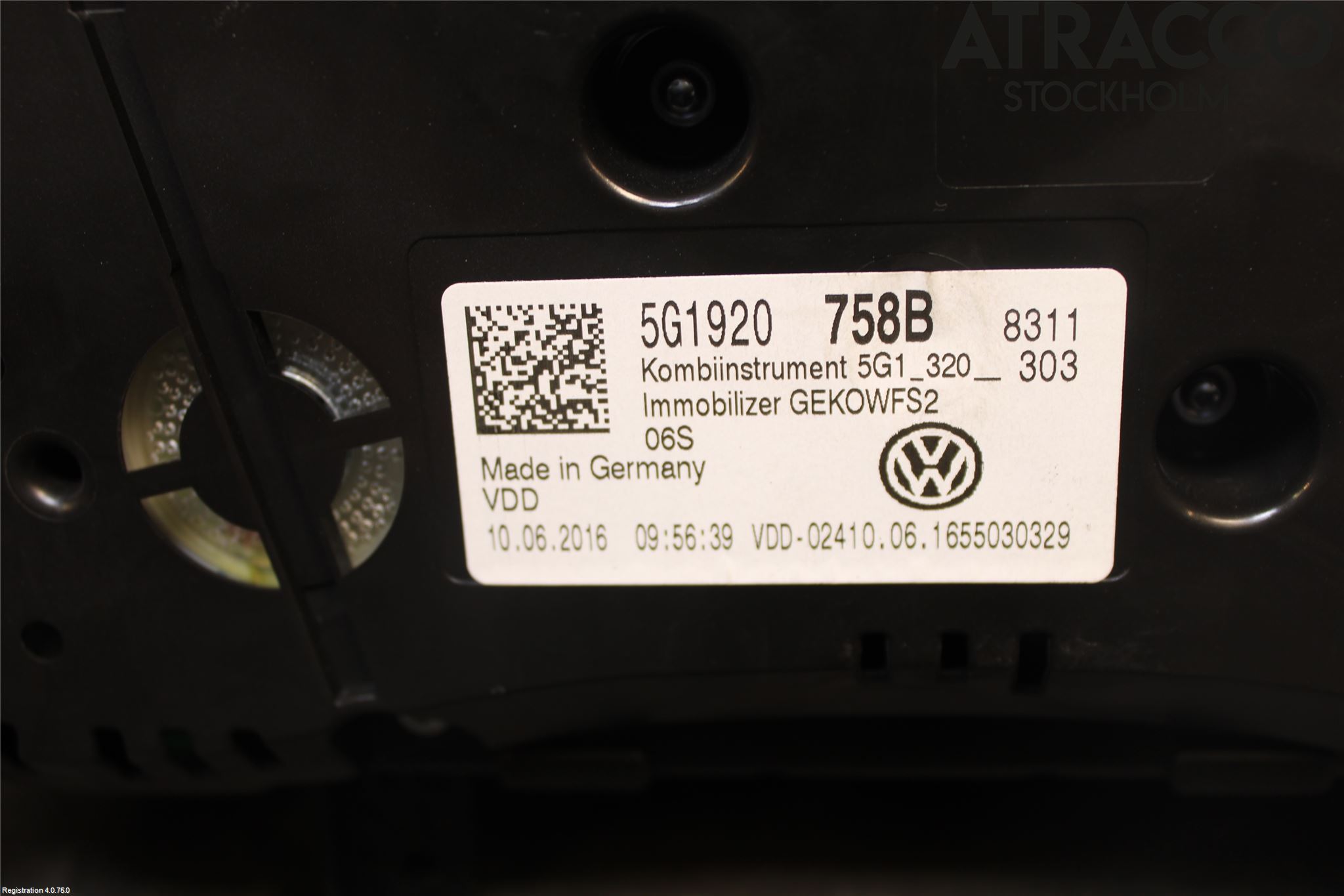 Volkswagen VW GOLF / E-GOLF VII 13-20 Instr Kombinert