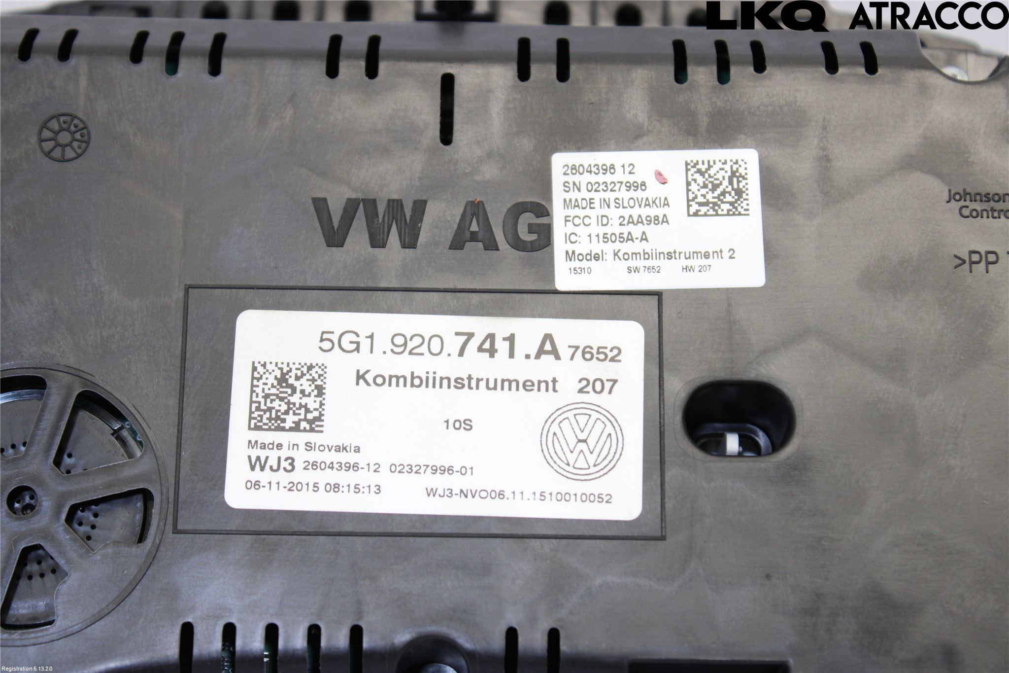 Volkswagen VW GOLF / E-GOLF VII 13-20 Instr Kombinert