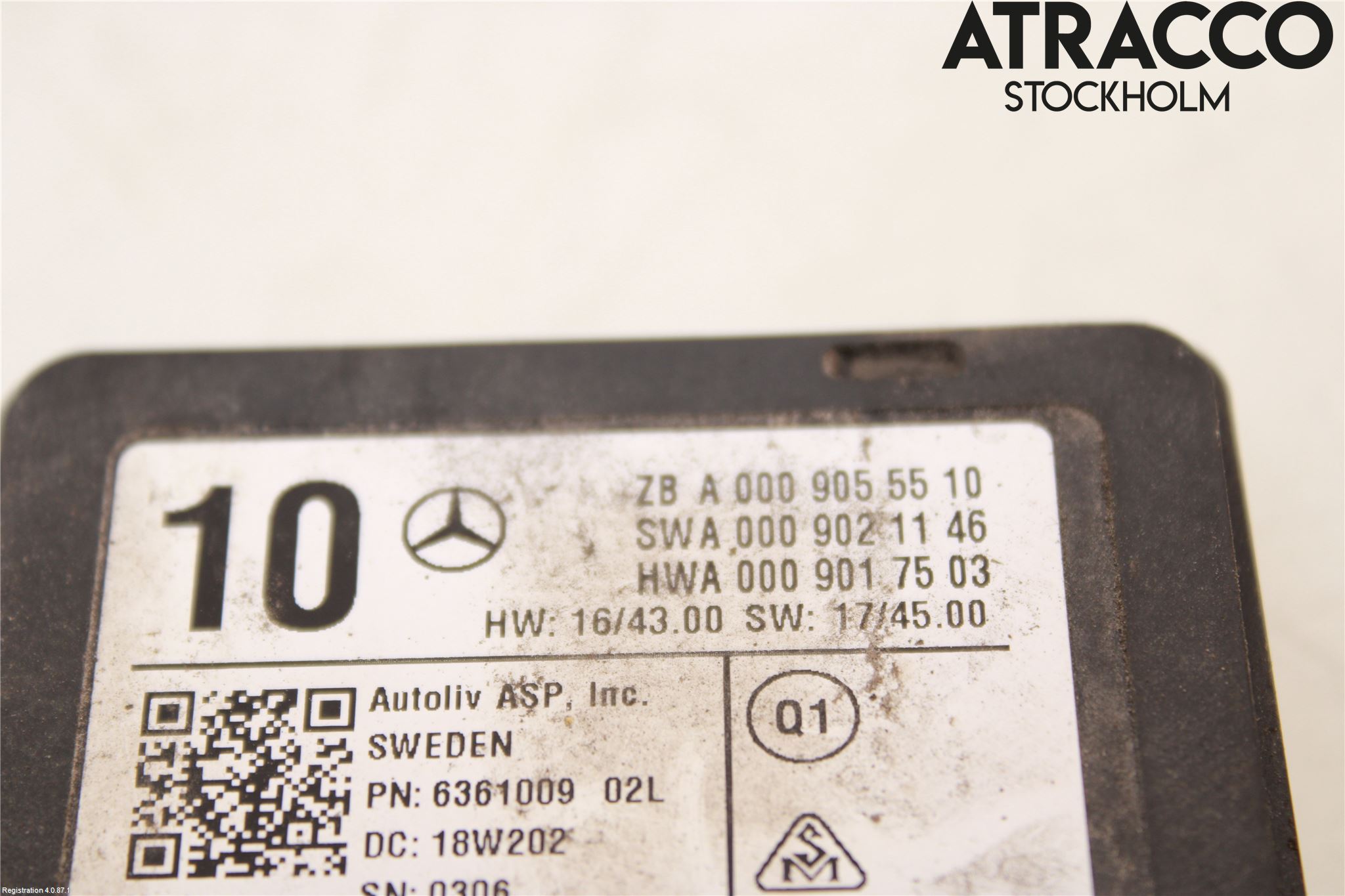 Mercedes-Benz MB S-KLASS (W222) 13-20 Sensor Kollisjonsbeskyttelse