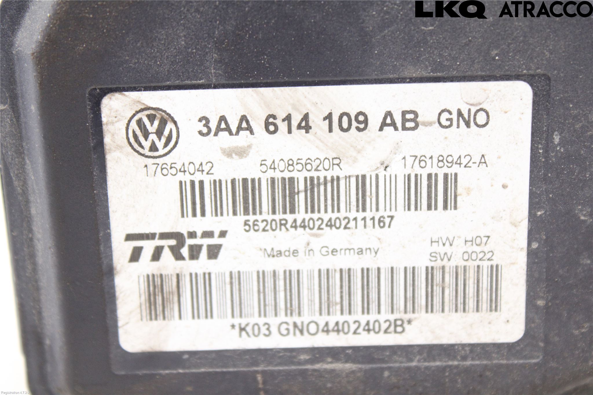 Volkswagen VW PASSAT 11-14 Abs Hydraulikkaggregat