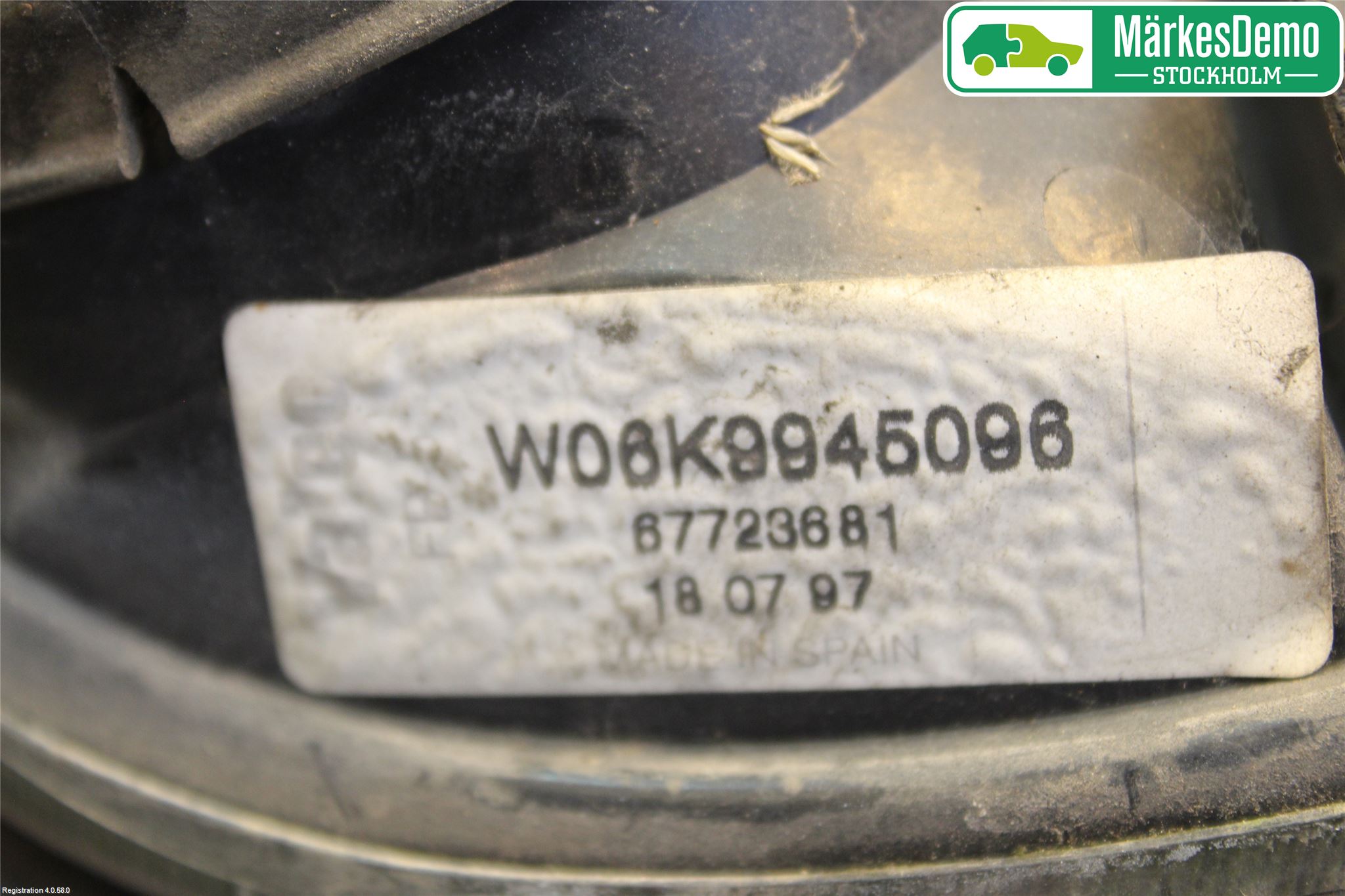 Volkswagen VW CADDY SKÅP    96-03 Baklykt Høyre