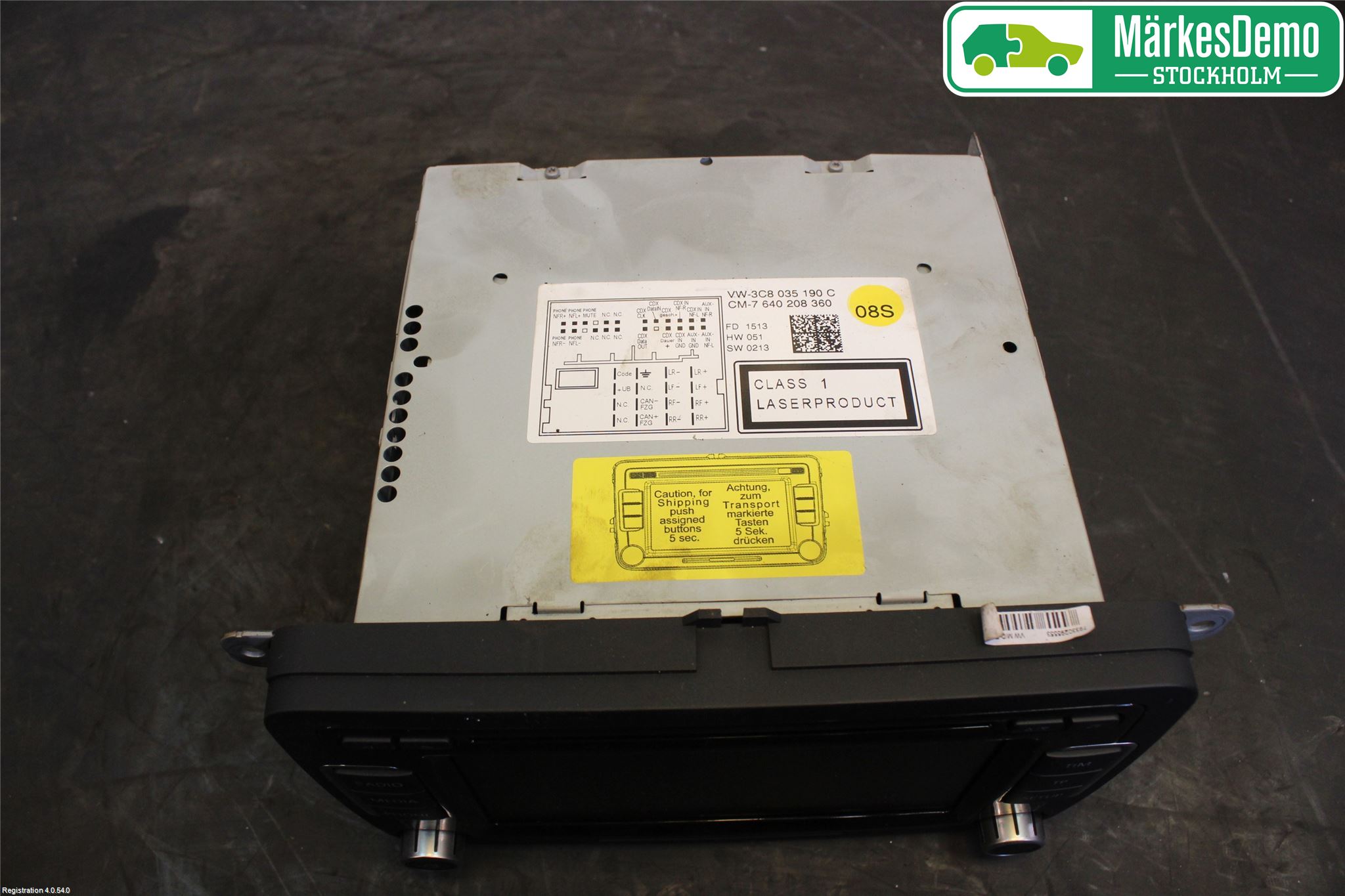 Volkswagen VW PASSAT CC 08-16 Stereo Radio Med Cd