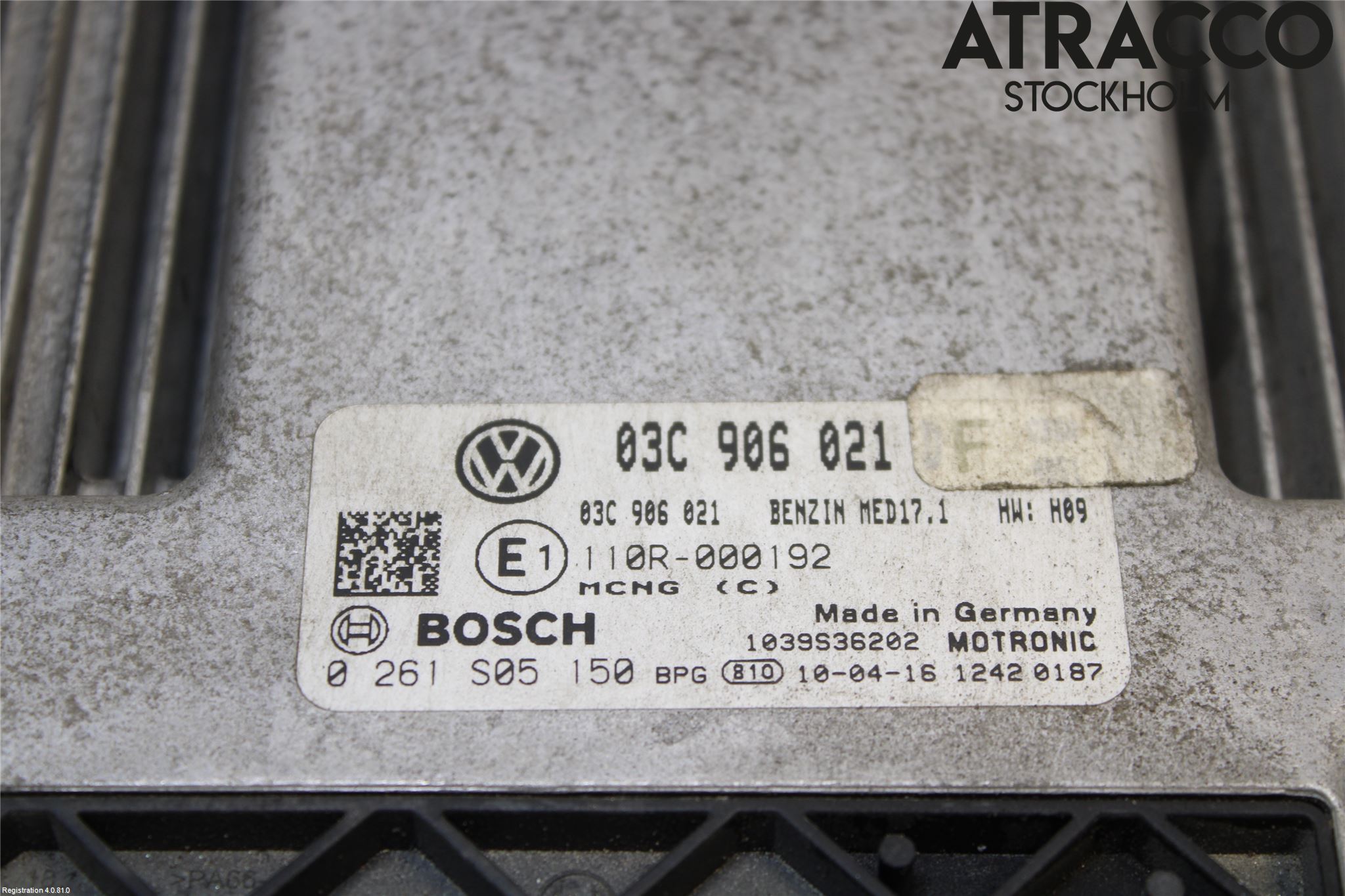 Volkswagen VW TOURAN 10-15 Styreenhet Innsprøytning