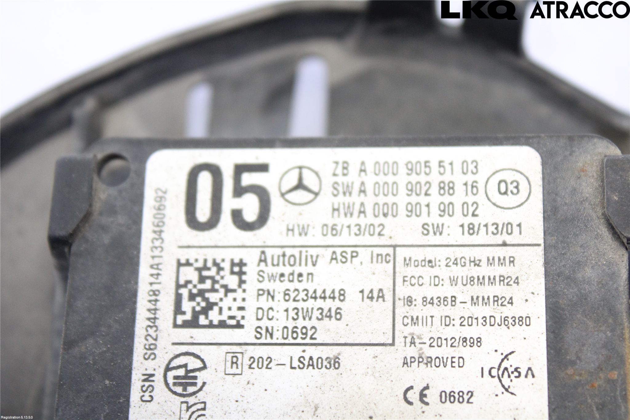 Mercedes-Benz MB A-KLASS (W176) 13-18 Sensor Fartsbegrensning