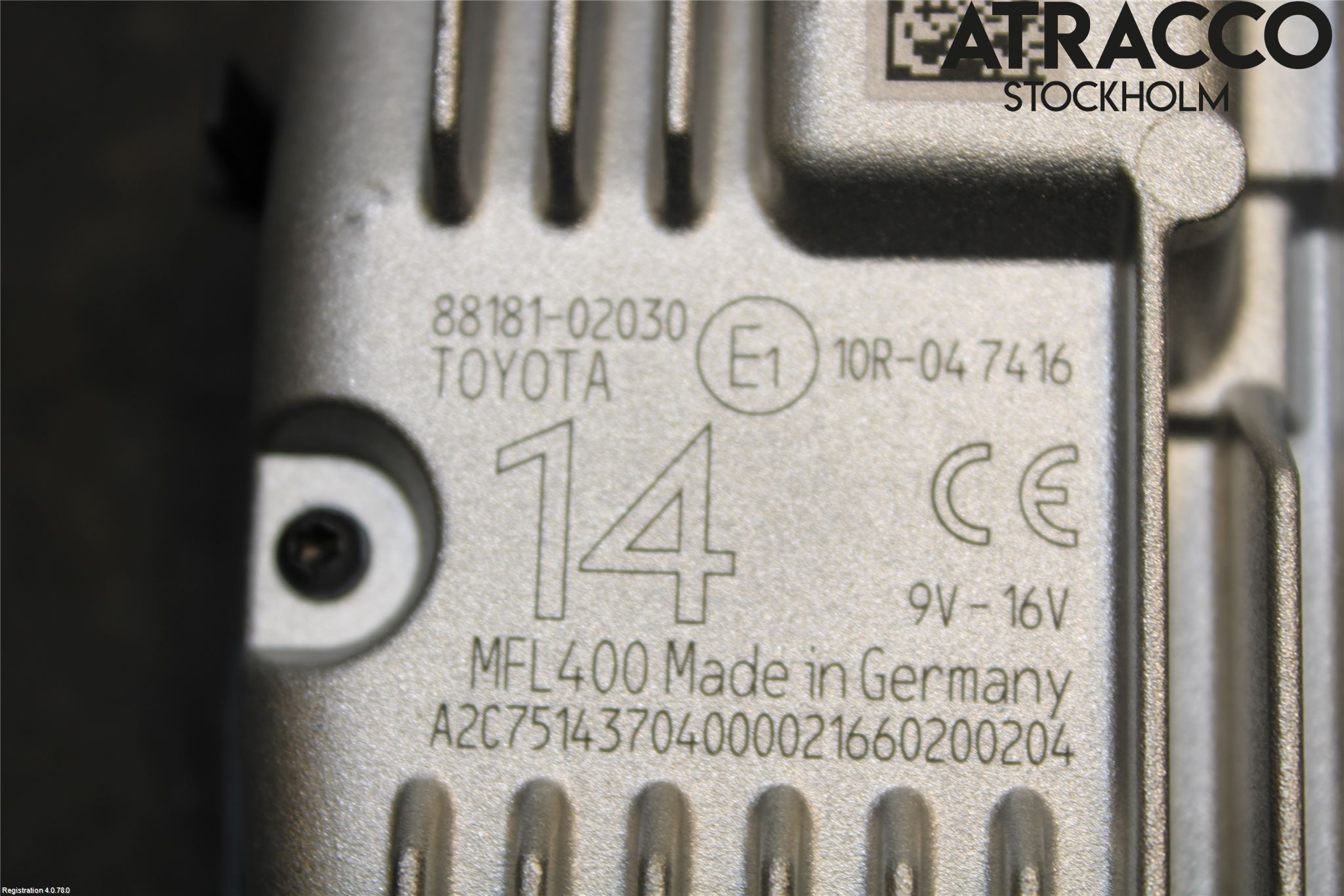 Toyota AURIS 13-19 Sensor Kollisjonsbeskyttelse