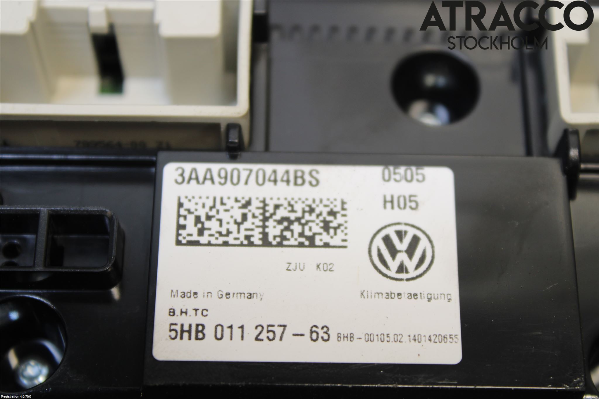 Volkswagen VW PASSAT 11-14 Varme Ac Betjening-Display