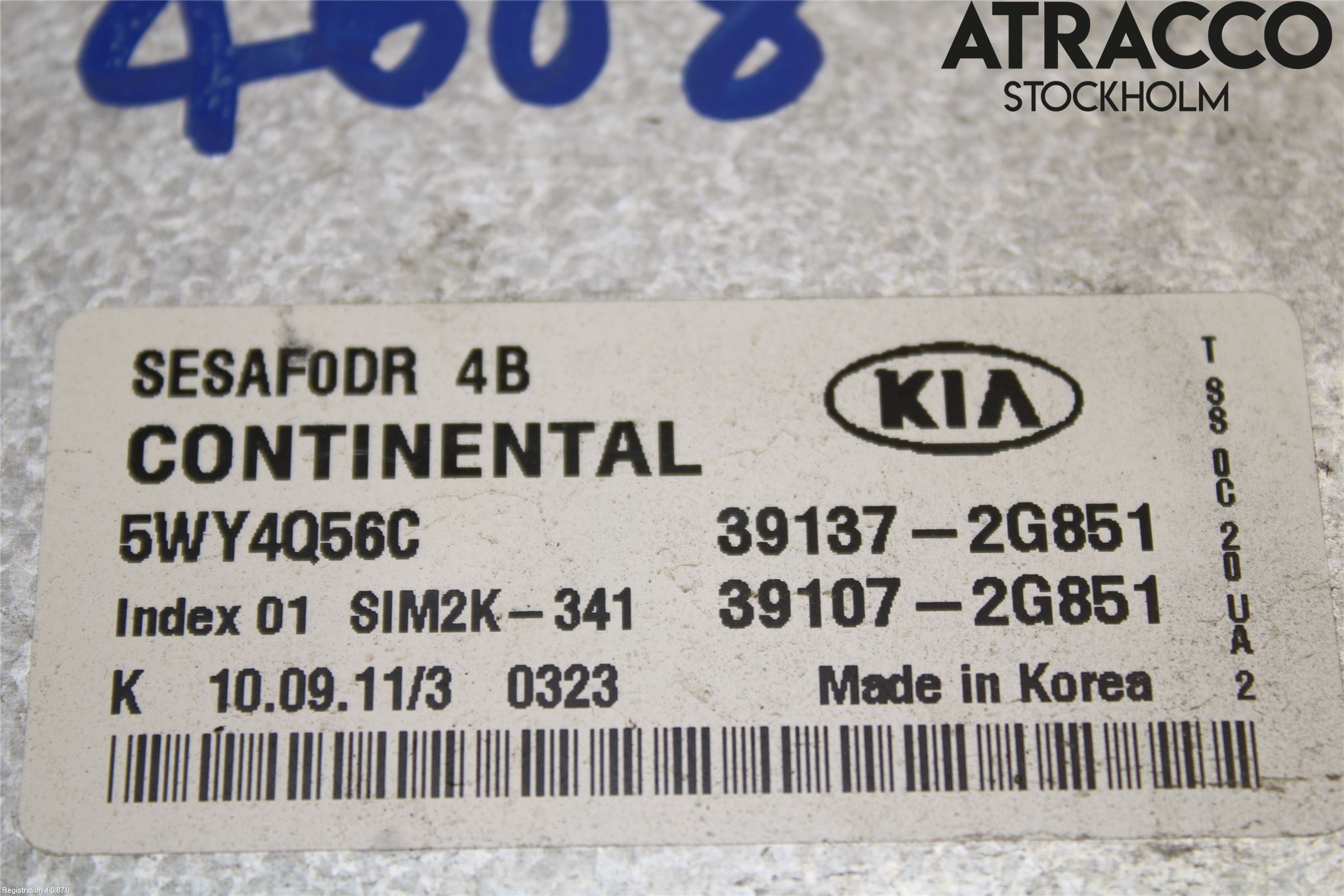 Kia SPORTAGE (SL) 11-15 Styreenhet Innsprøytning