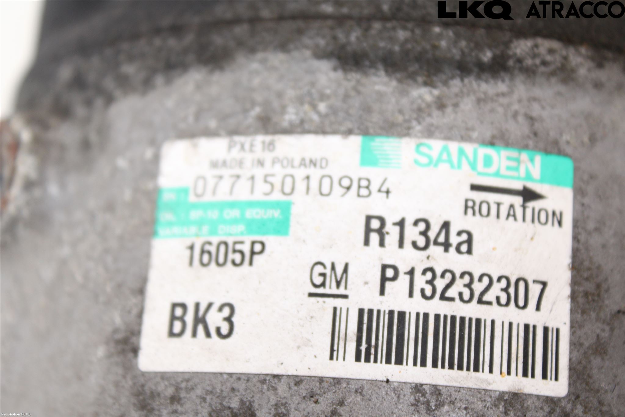 Opel INSIGNIA 09-16 Varme Ac Kompressor