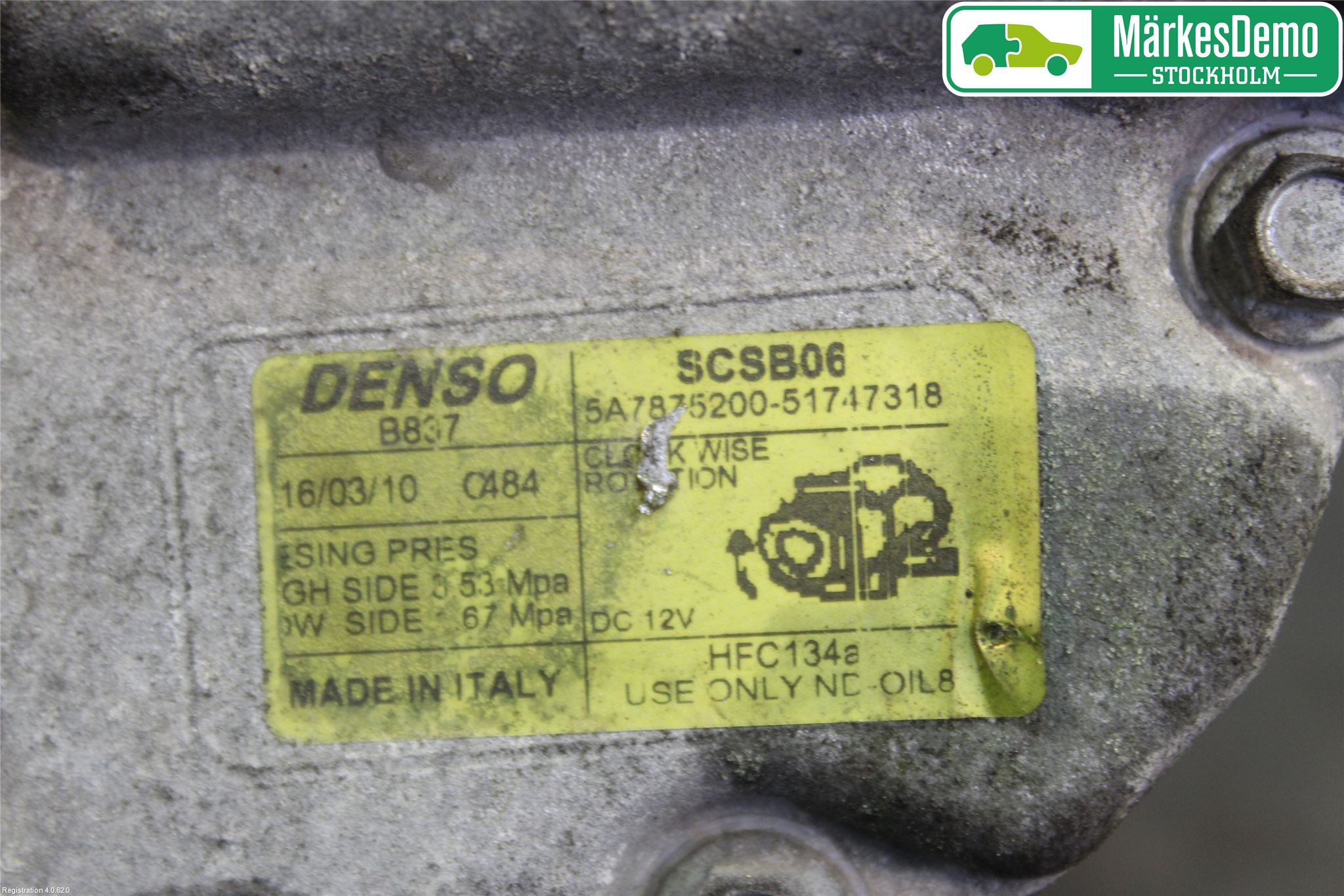 Ford KA 09-16 Varme Ac Kompressor