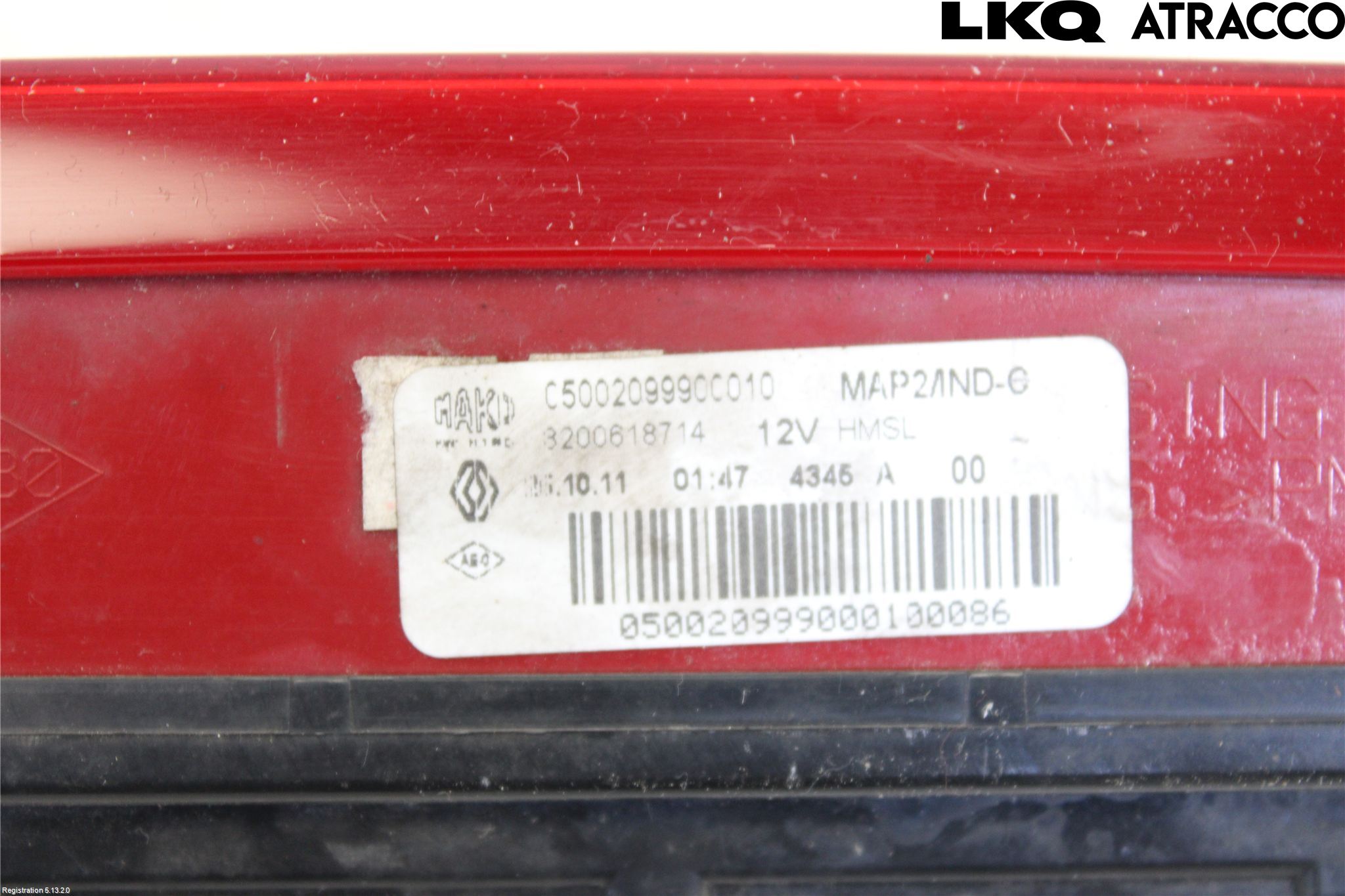 Renault CLIO III  09-12 Bremselys Bakrute