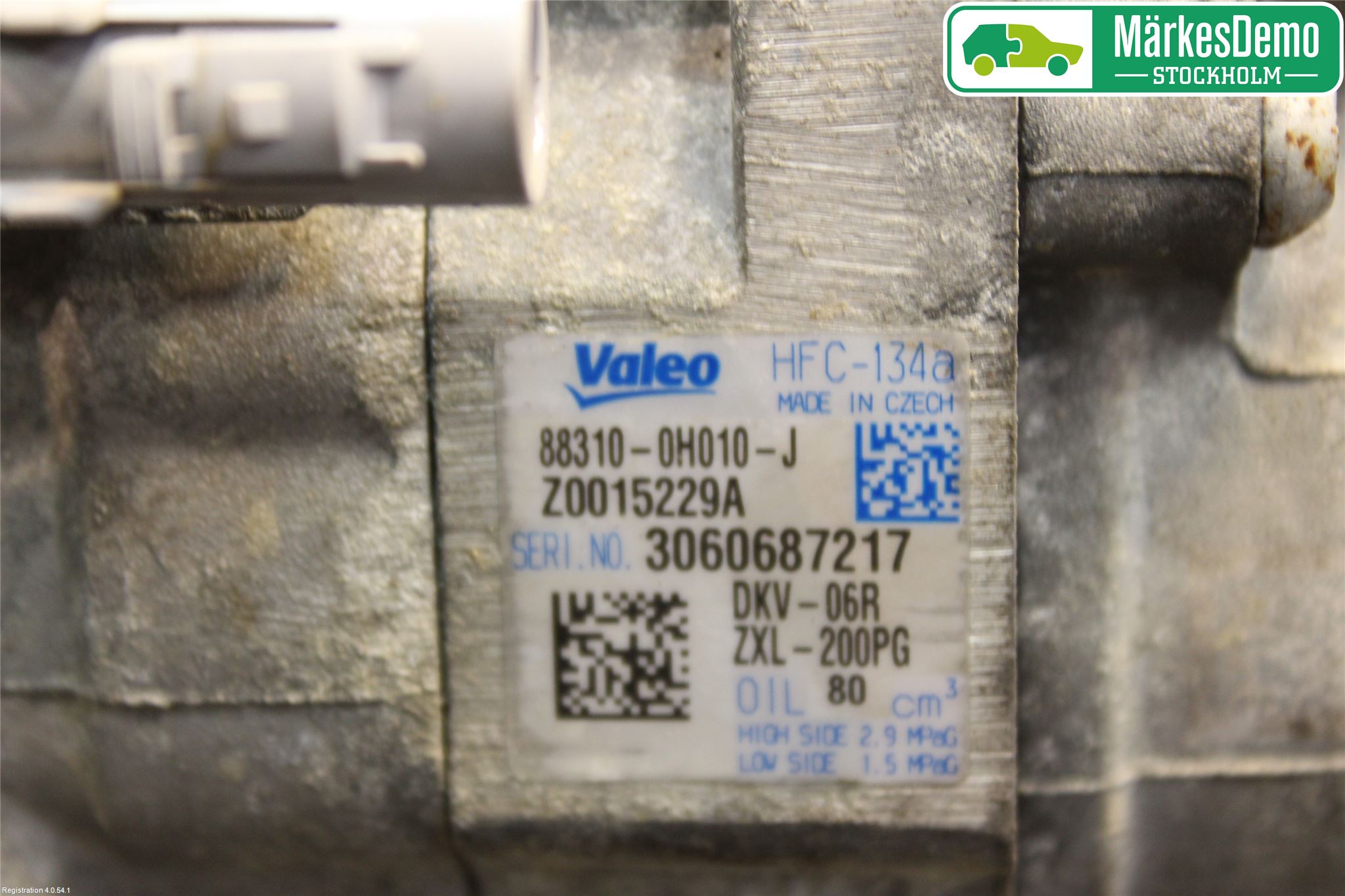 Citroen C1 06-13 Varme Ac Kompressor