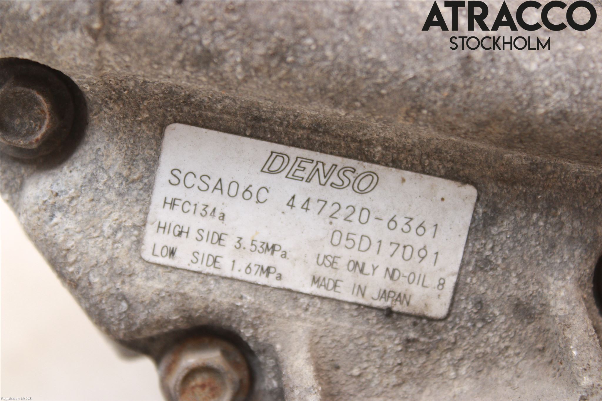 Toyota COROLLA 02-07 Varme Ac Kompressor