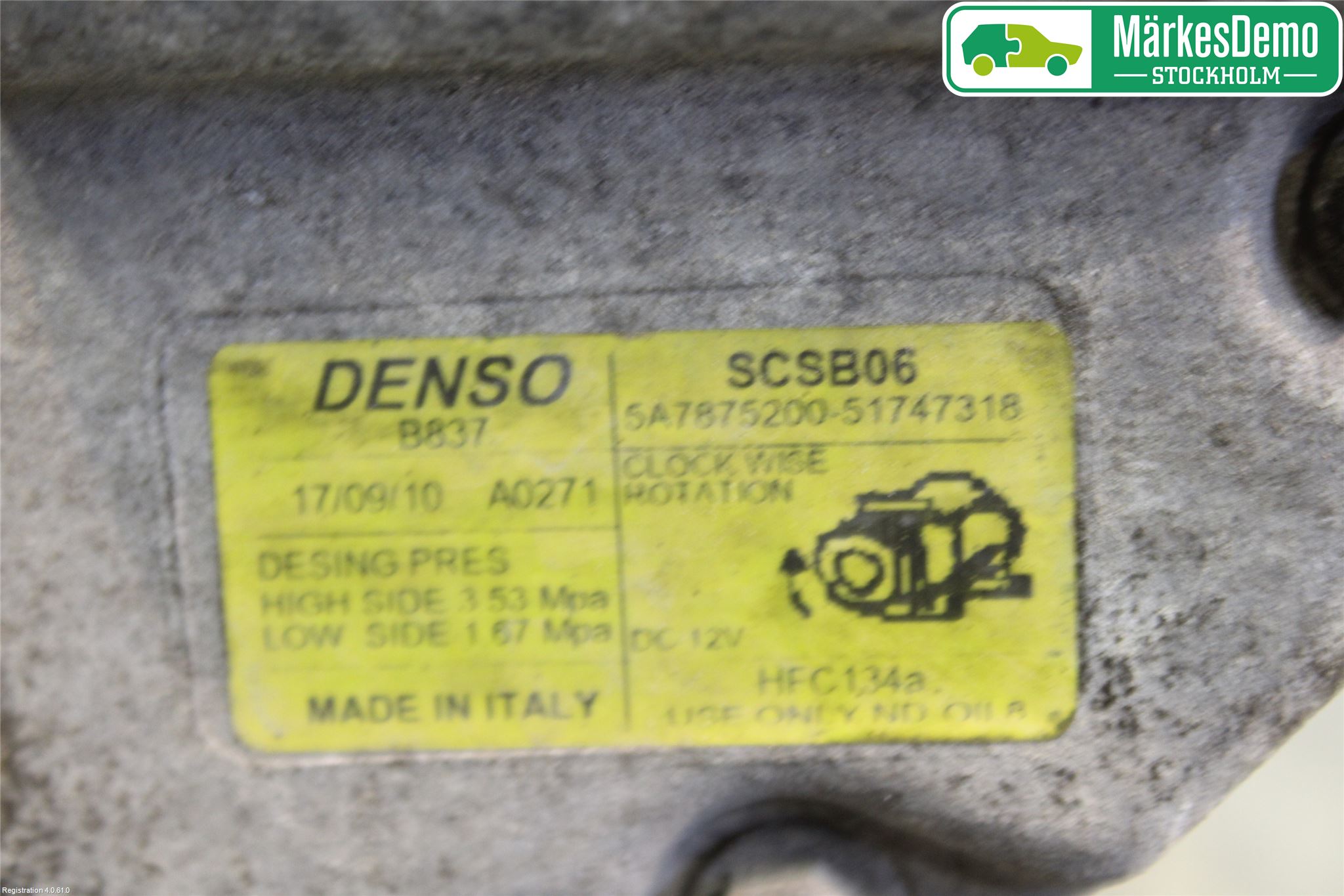 Ford KA 09-16 Varme Ac Kompressor