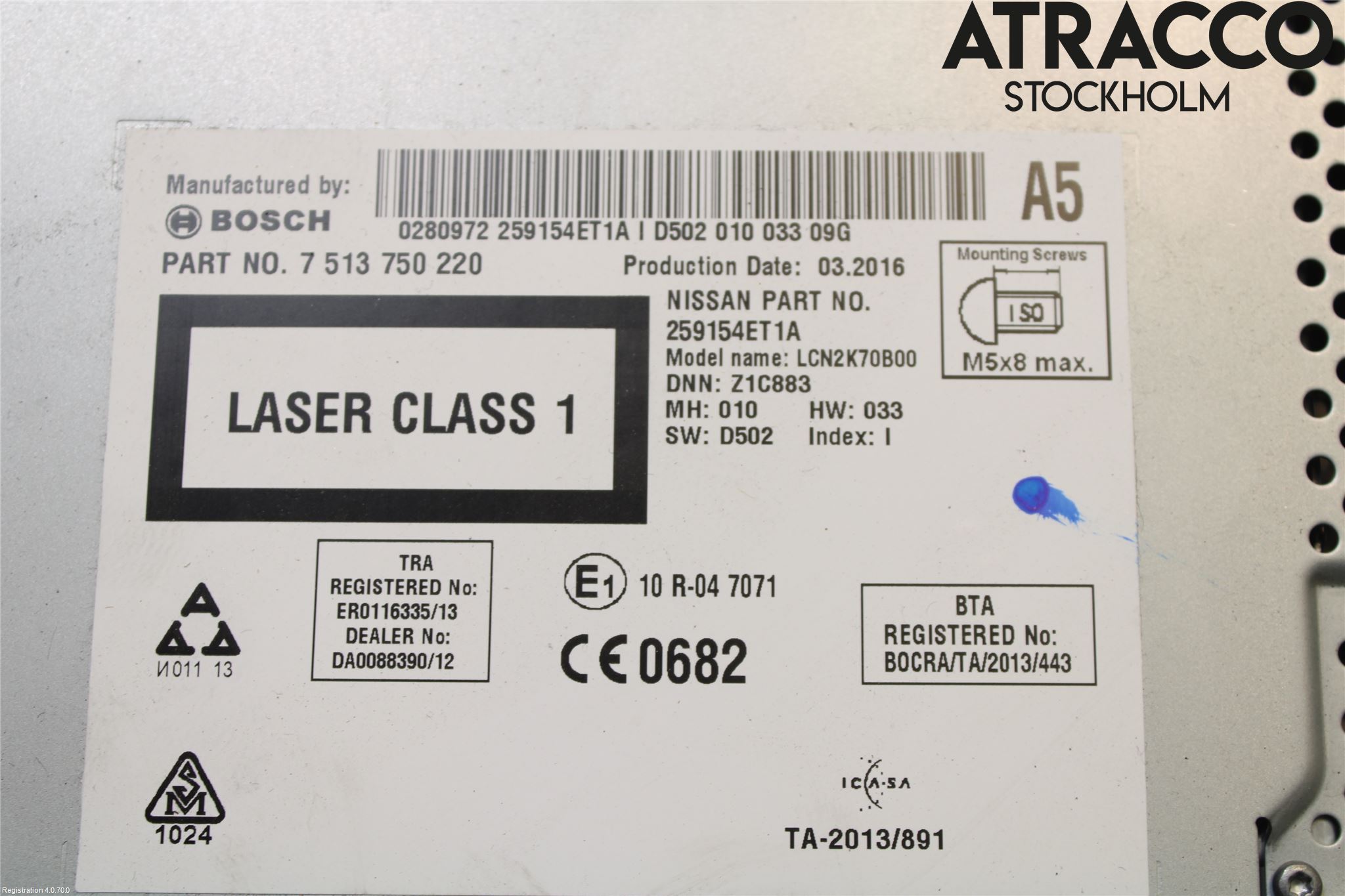 Nissan QASHQAI   07-10 Stereo Radio Med Cd