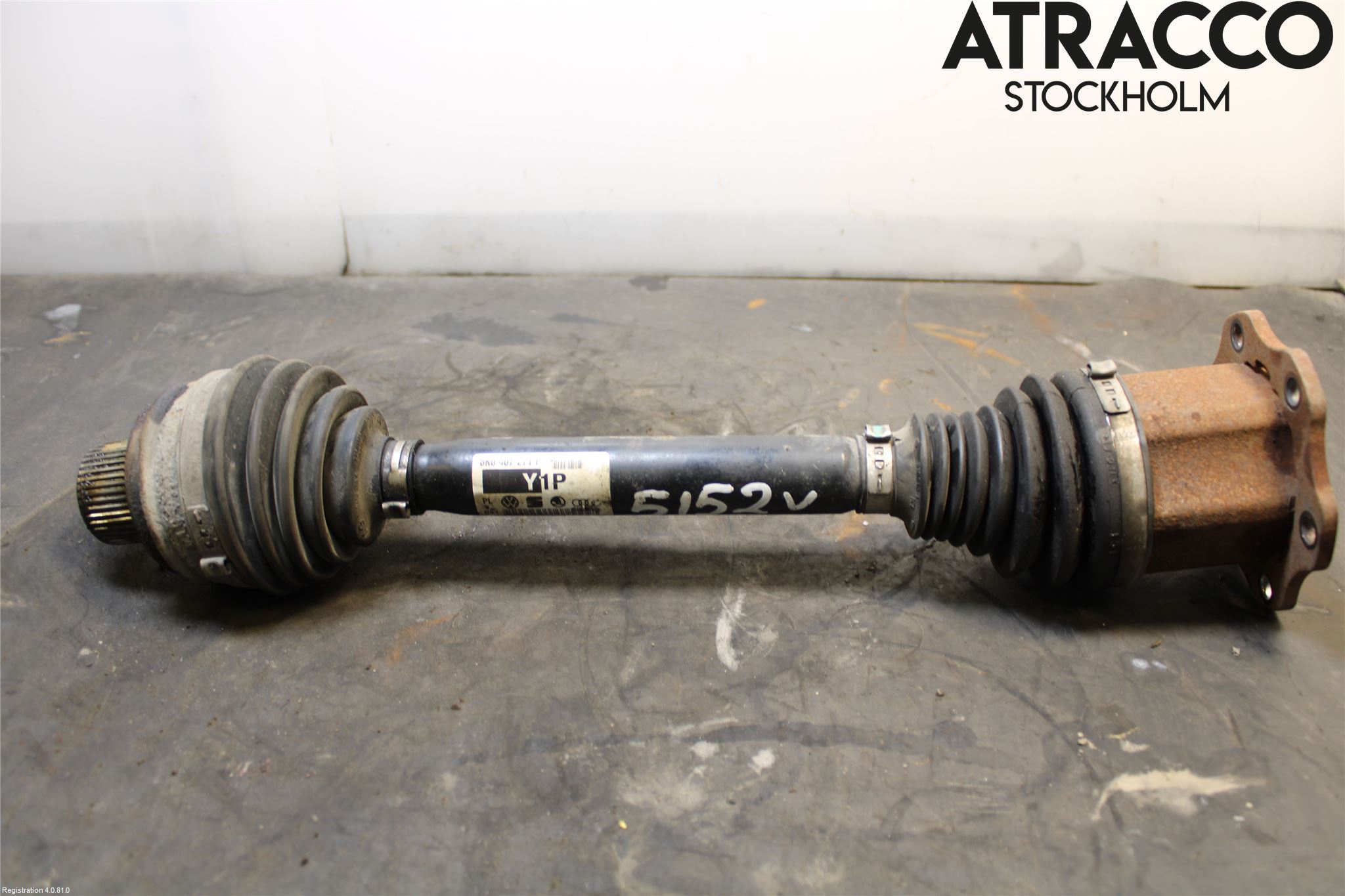 Audi A4/S4 08-11 Drivaksel Foran Kompl Venstre