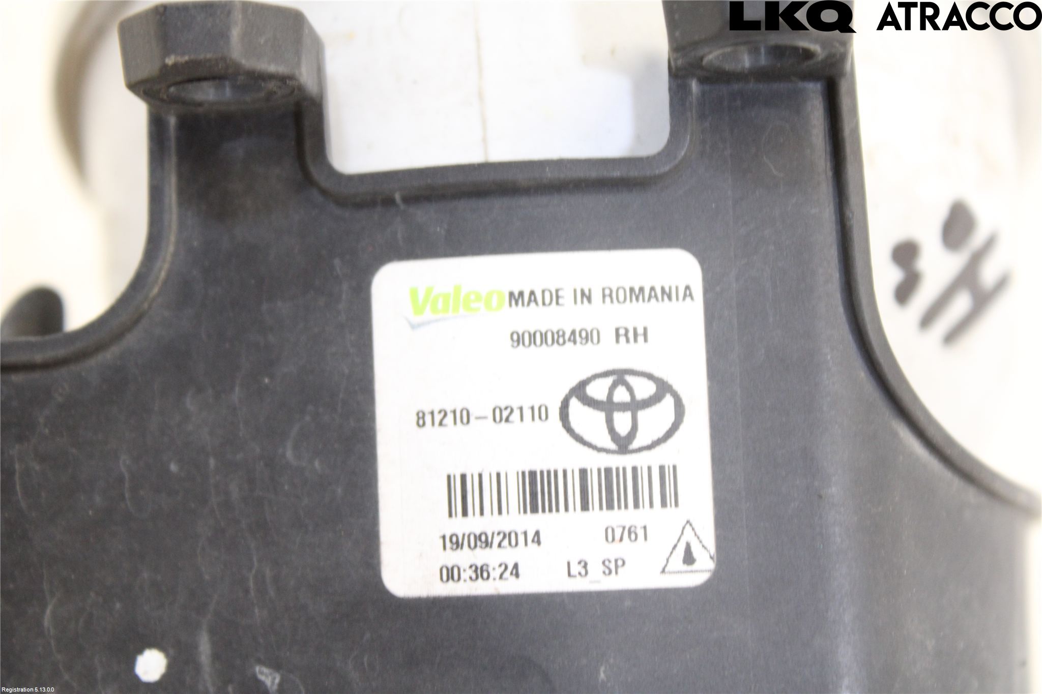 Toyota VERSO 09-18 Frontlykt-Kurve-Tåkelys