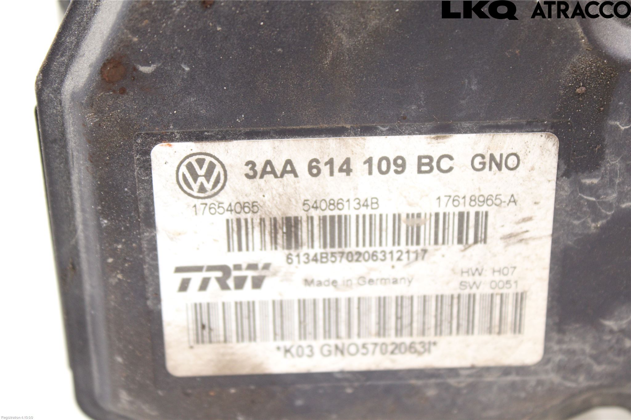 Volkswagen VW PASSAT 11-14 Abs Hydraulikkaggregat