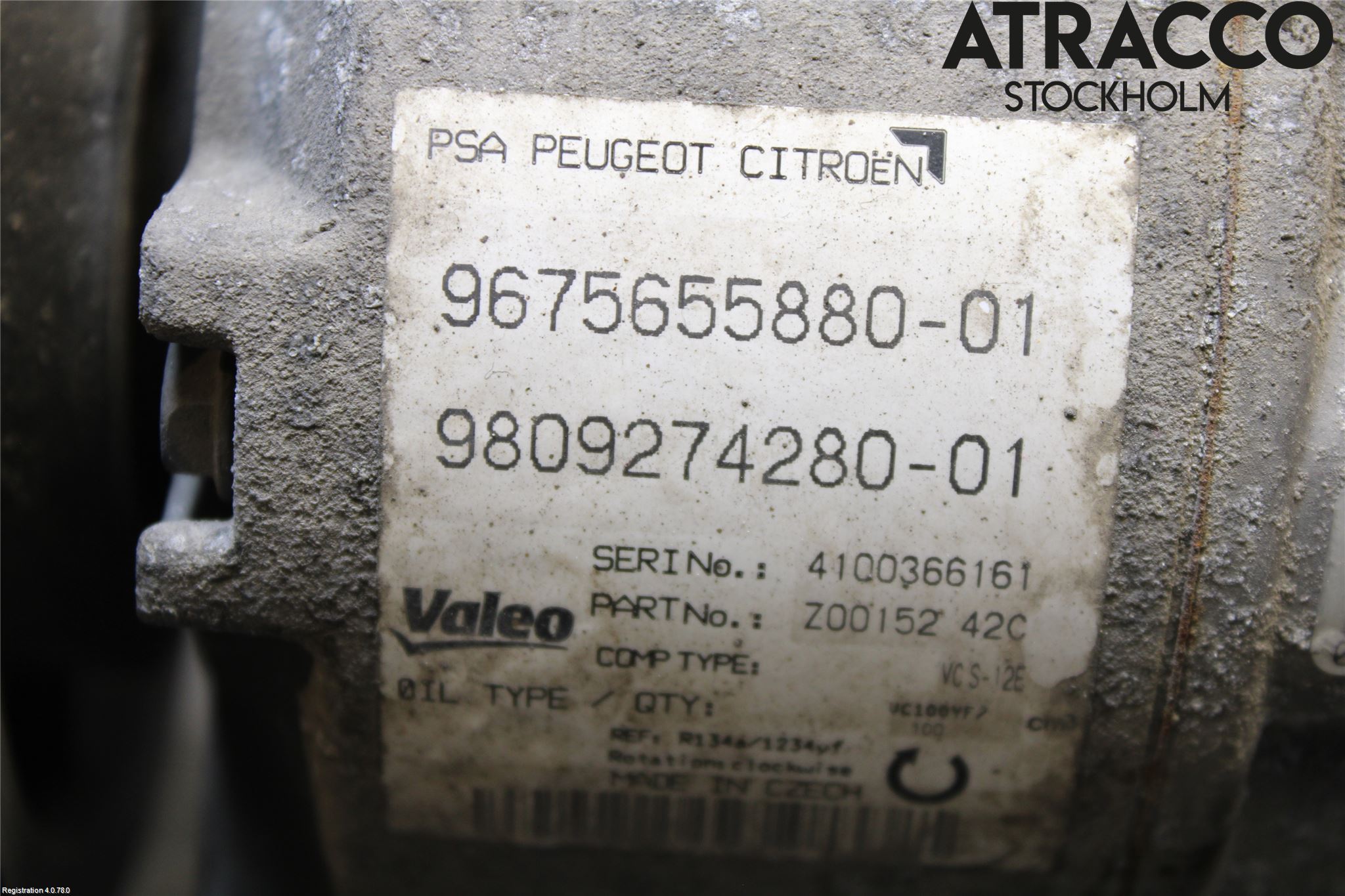 Peugeot 308 14-21 Varme Ac Kompressor