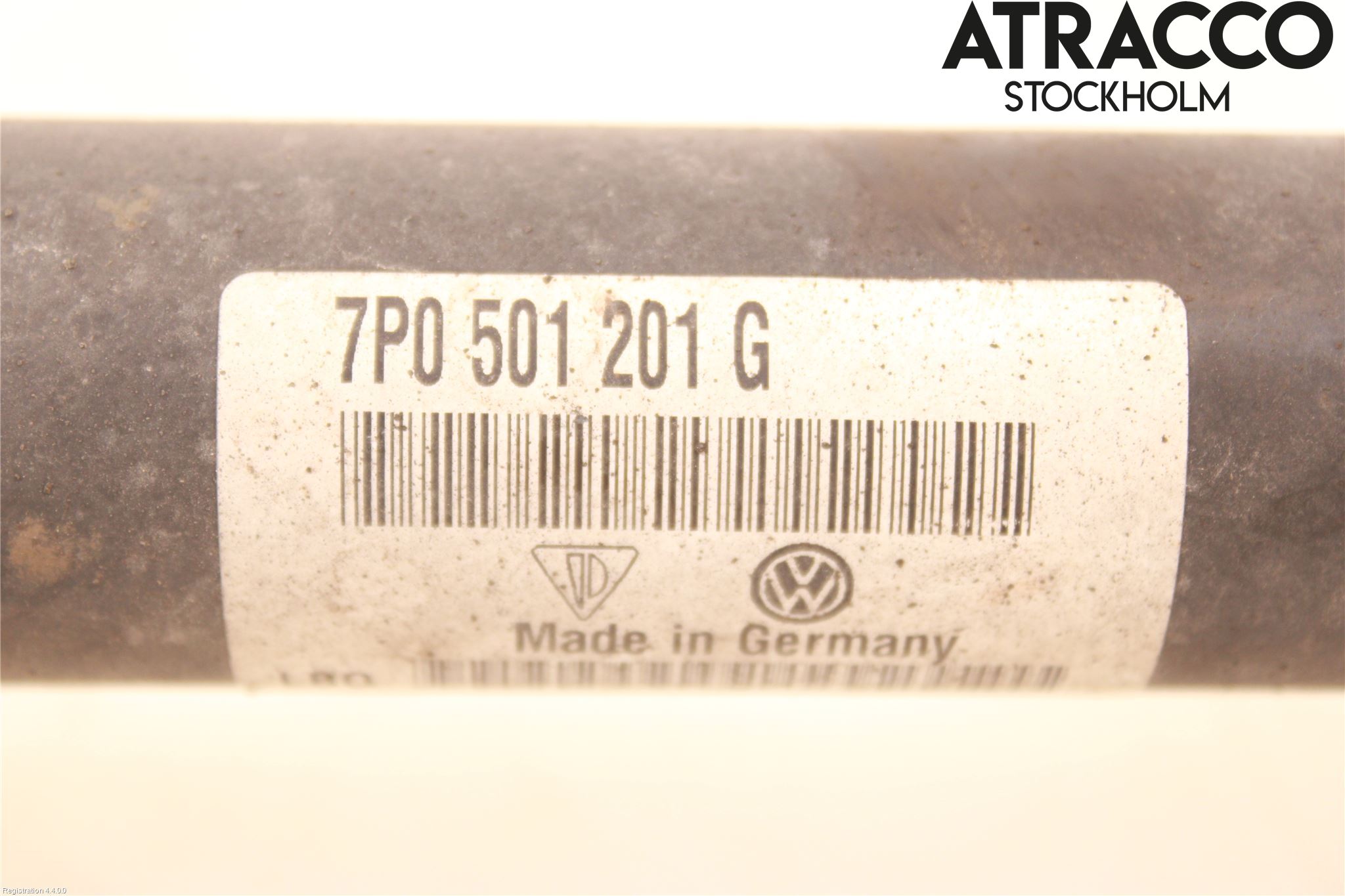 Volkswagen VW TOUAREG 7L 03-10 Drivaksel Bak Kompl Høyre