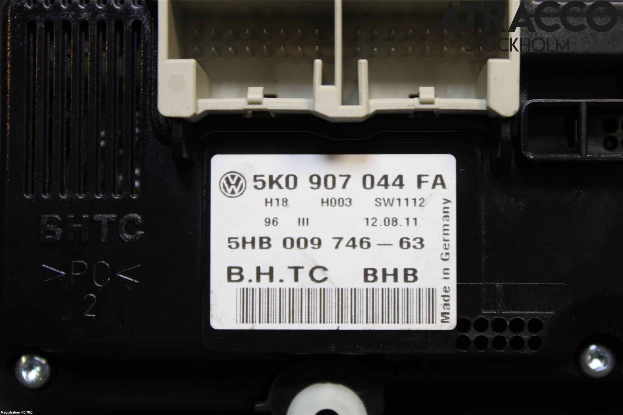 Volkswagen VW PASSAT 11-14 Varme Ac Betjening-Display