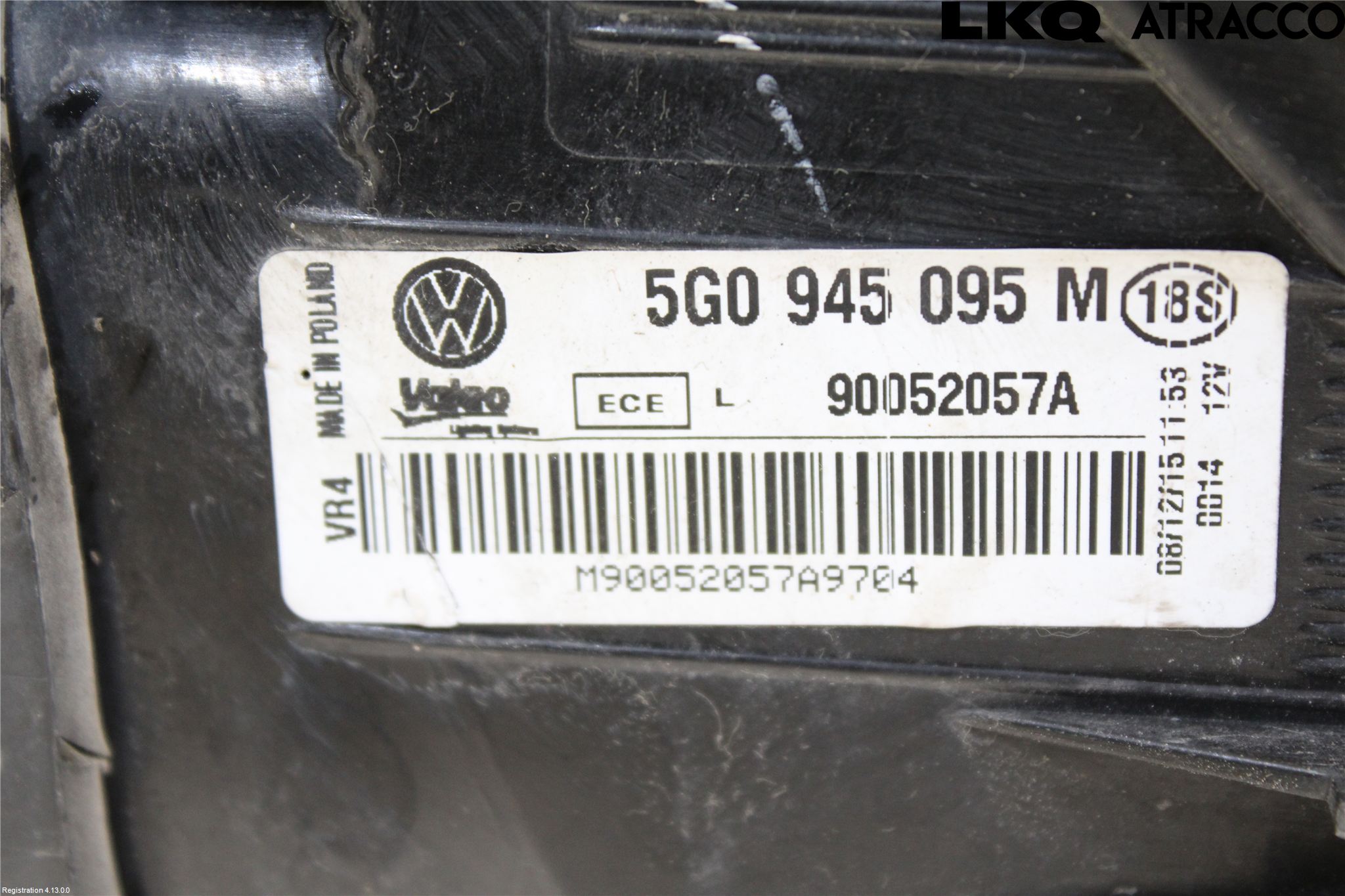 Volkswagen VW GOLF / E-GOLF VII 13-20 Baklykt Venstre