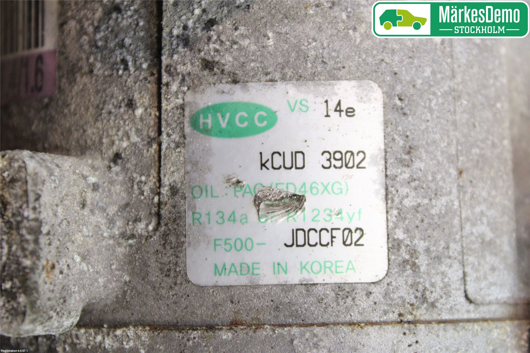 Kia CEED 12-18 Varme Ac Kompressor