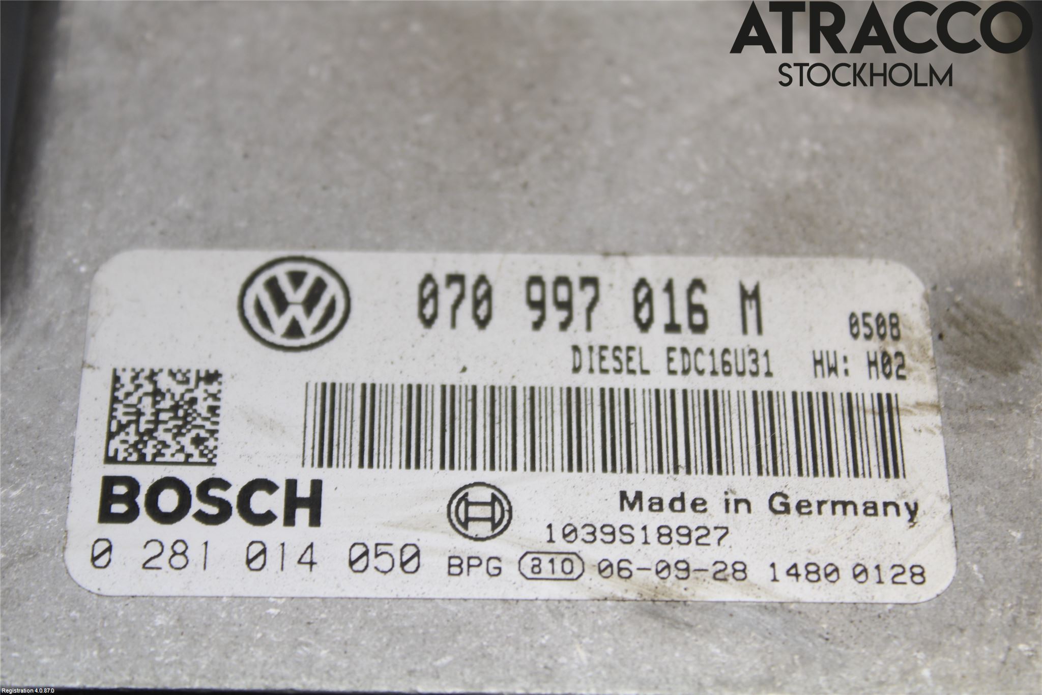 Volkswagen VW TRANSP/CARAVELLE (T5) 04-15 Styreenhet Dieselpumpe